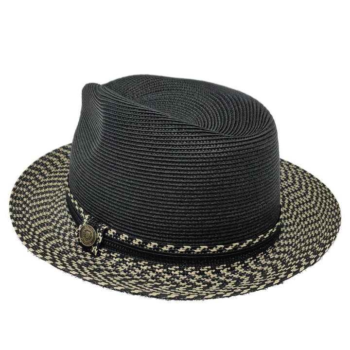 Lightweight Two-Tone Straw Fedora