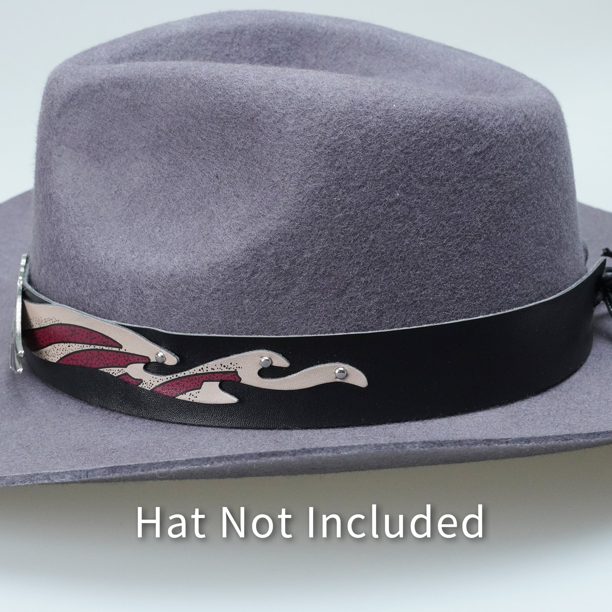 USA EAGLE LEATHER HAT BAND