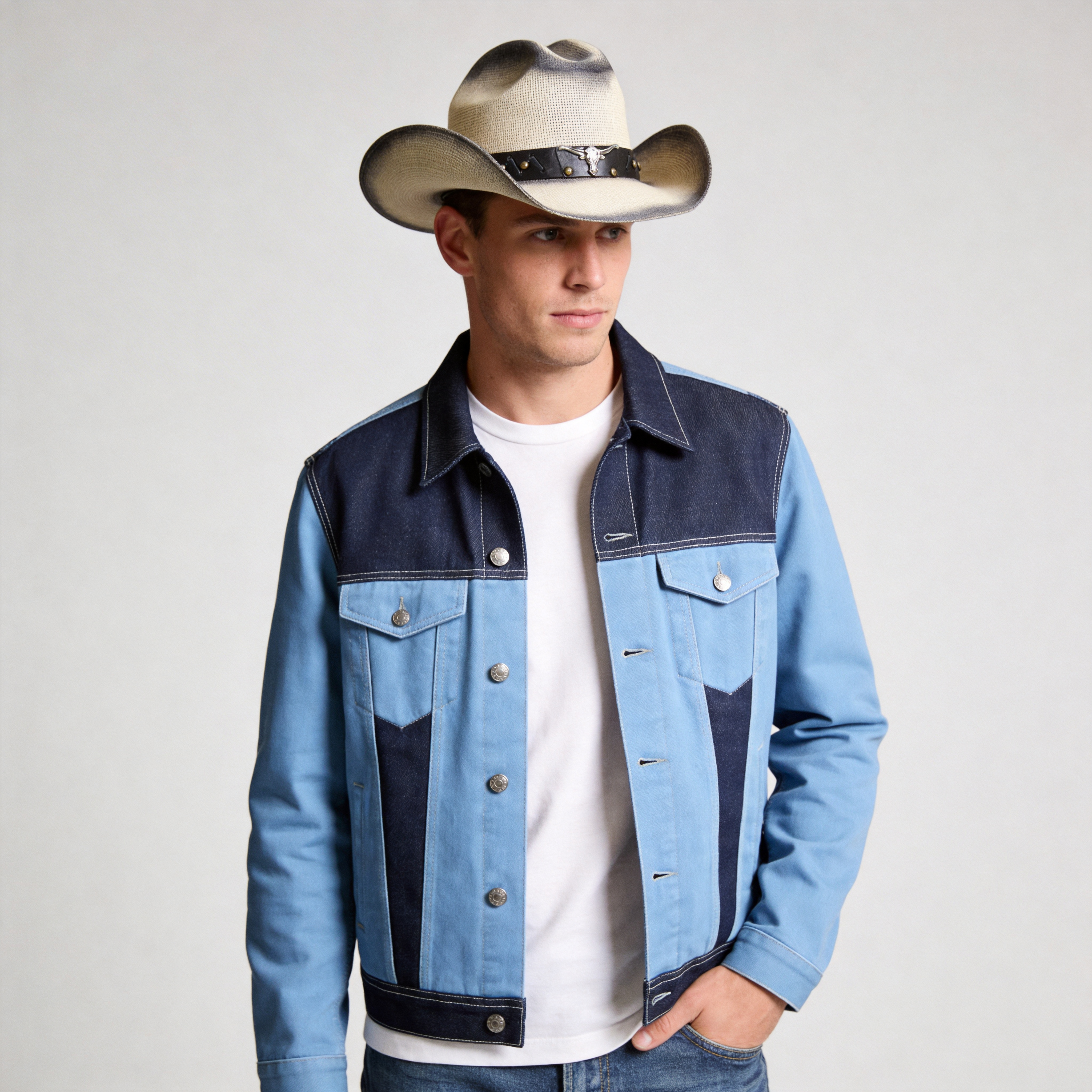 Western Hat – Custom Leather & Metal Detail