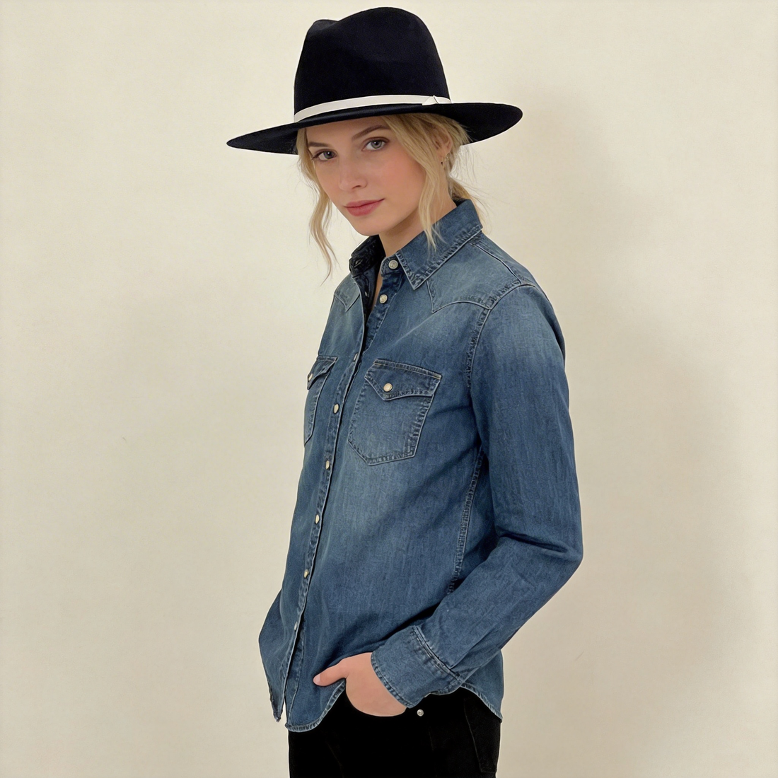 Classic Black Fedora – Refined Ribbon Detail