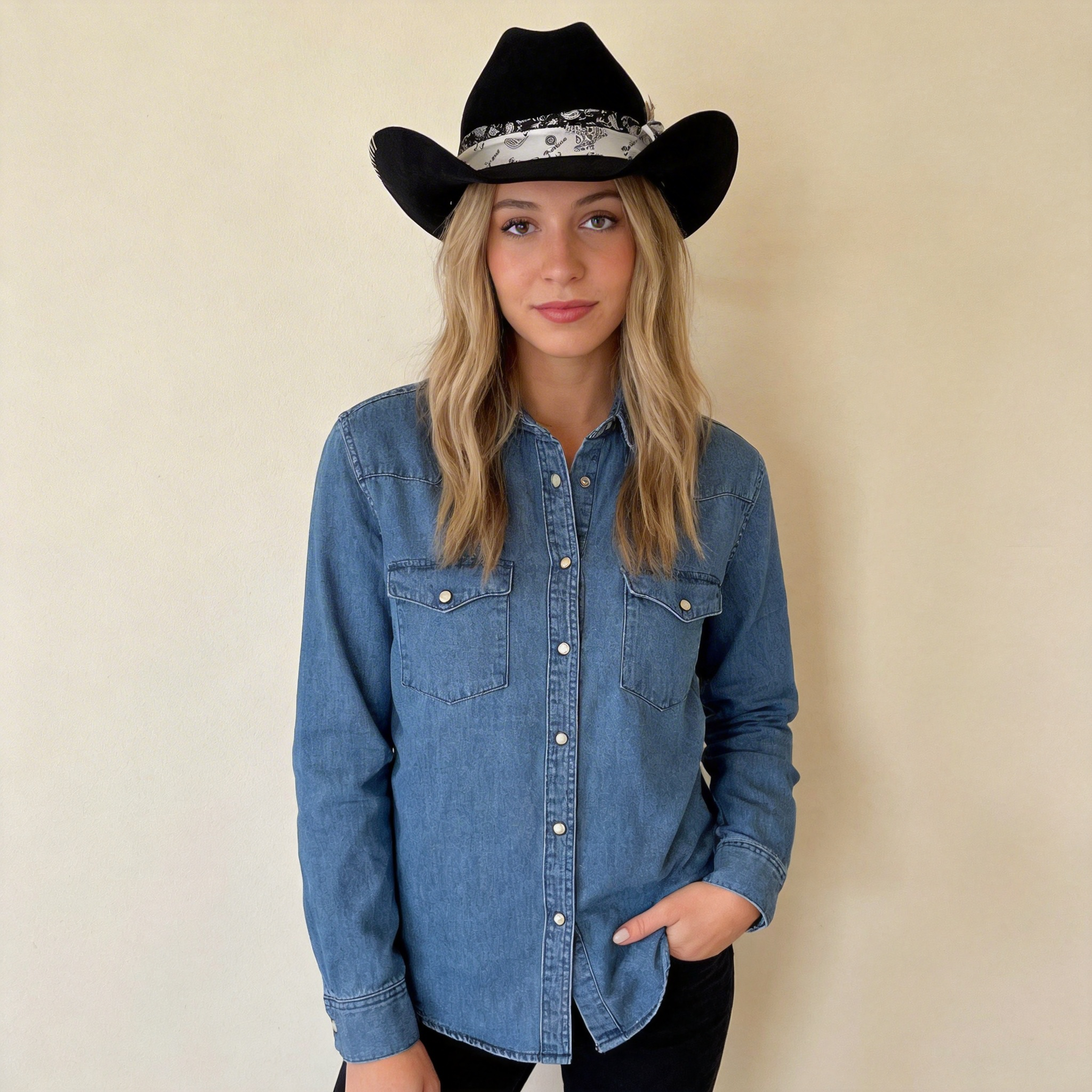Premium Felt Cowboy – Custom Print Accent