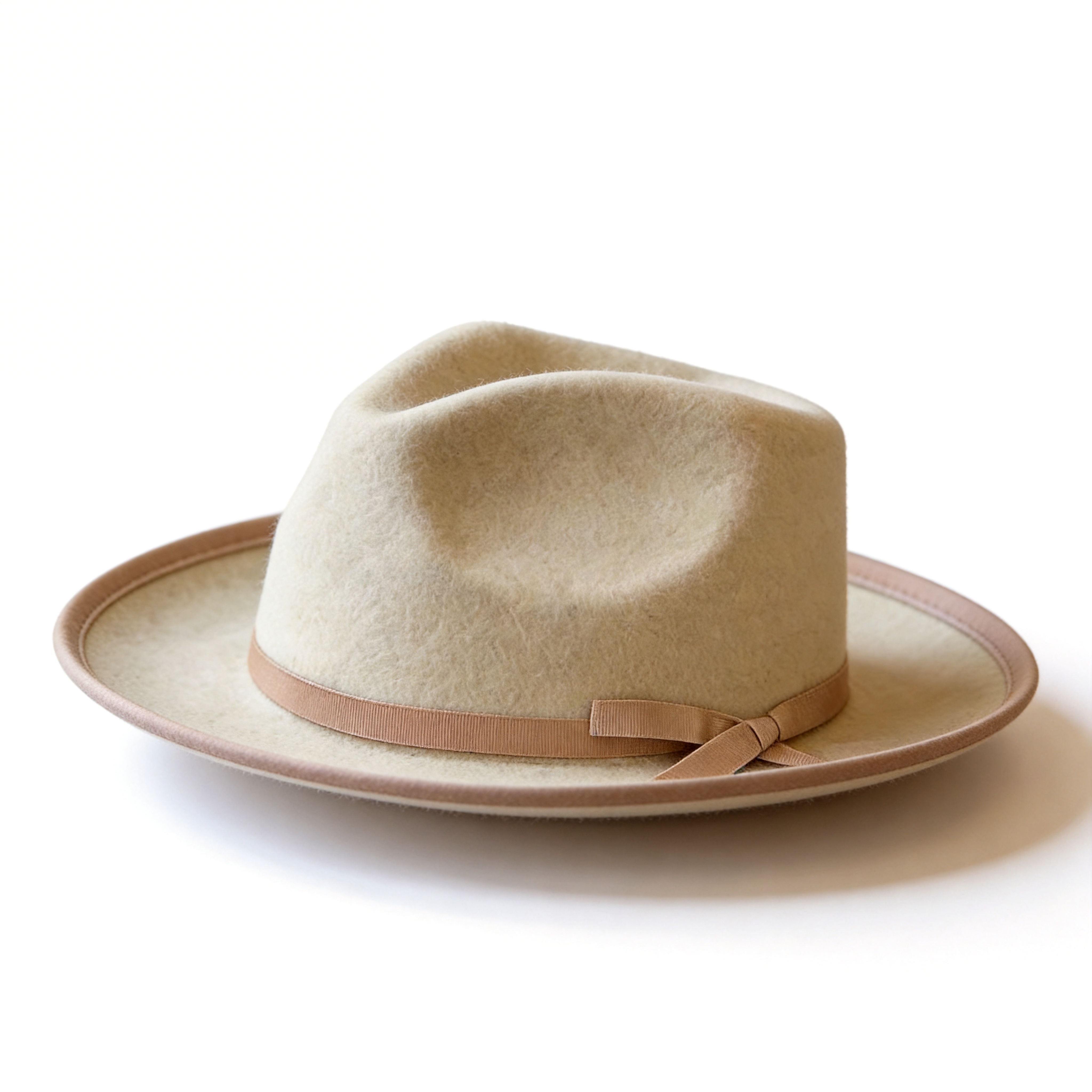 Oatmeal Fedora – Knotted Cord Band