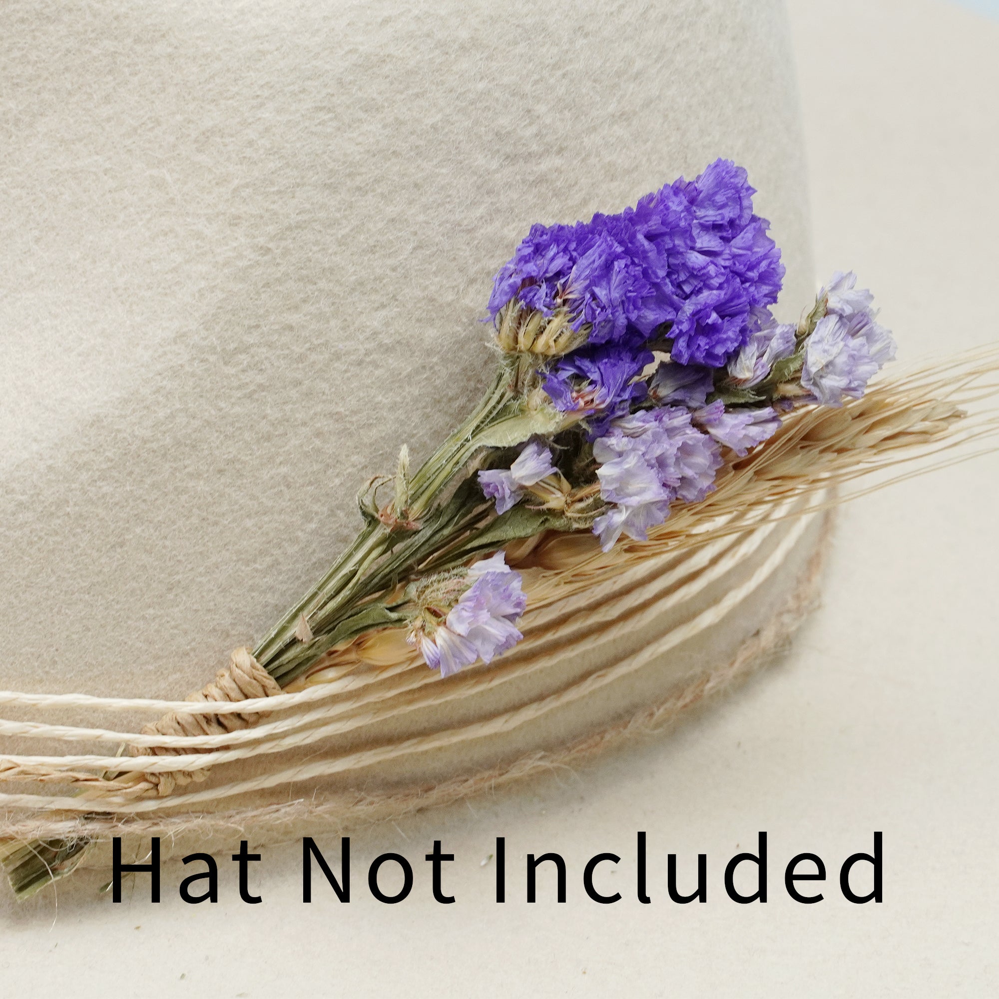 Amethyst | Dried Flower Hat Band
