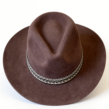 Brown Cowboy – Woven Band Detail
