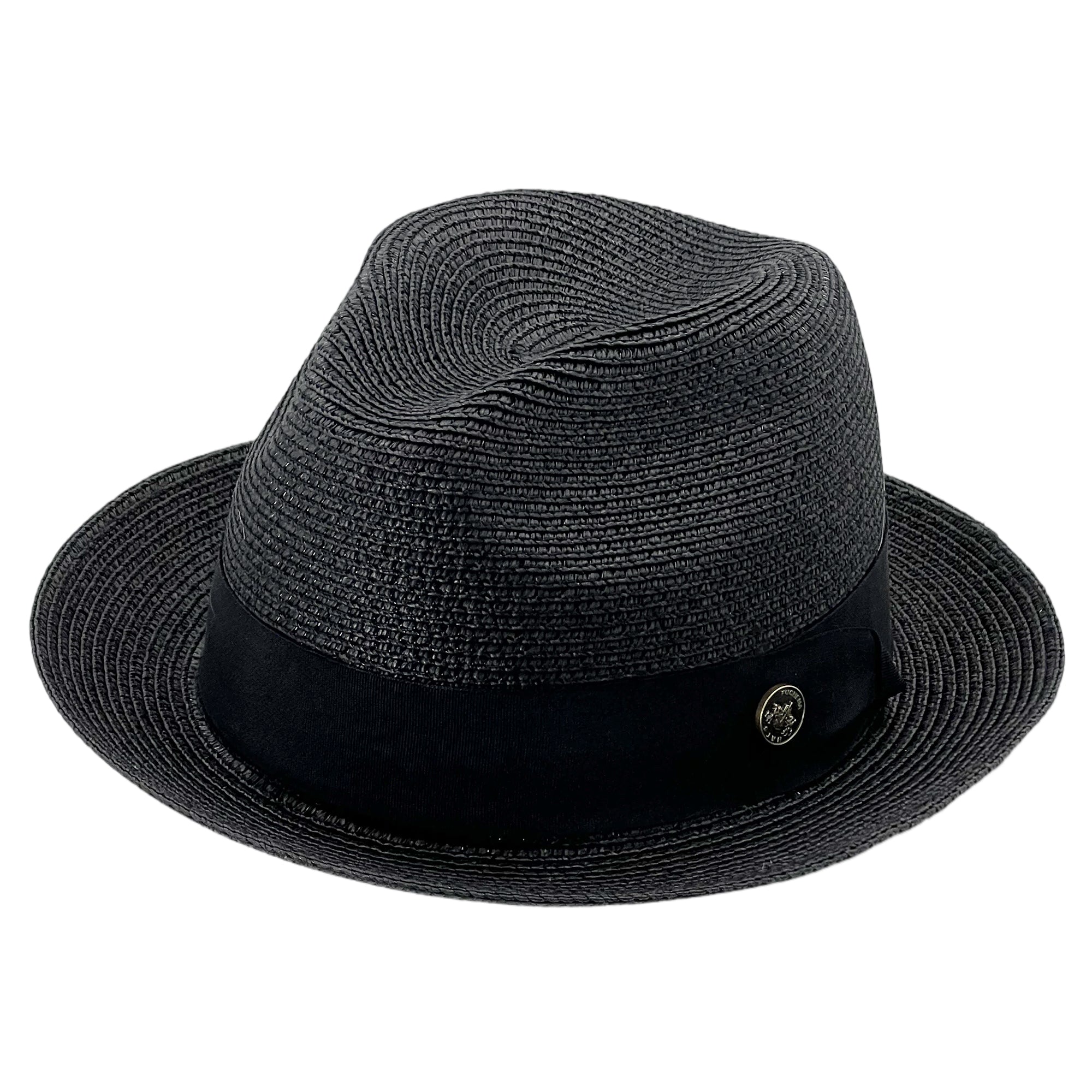 Minimalist Straw Hat – Timeless Black Straw