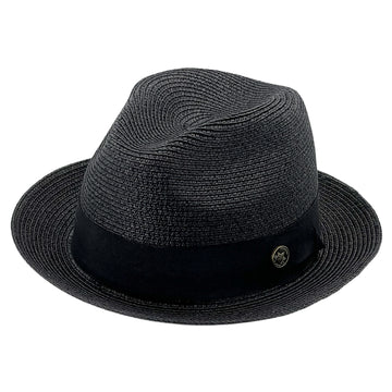 Minimalist Straw Hat – Timeless Black Straw