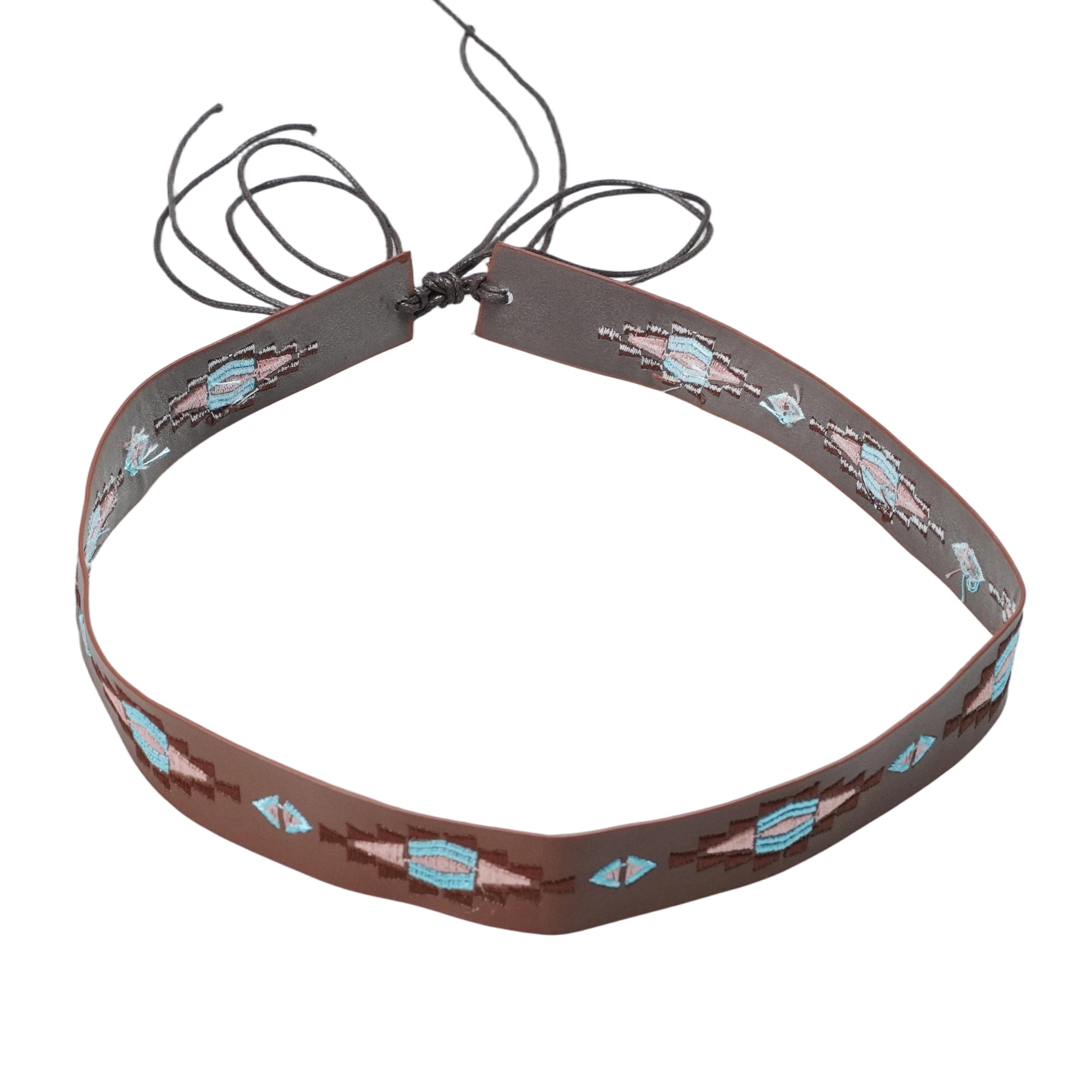 EMBROIDERED LEATHER HAT BAND