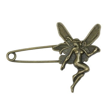 VINTAGE COPPER ANGEL HAT PIN