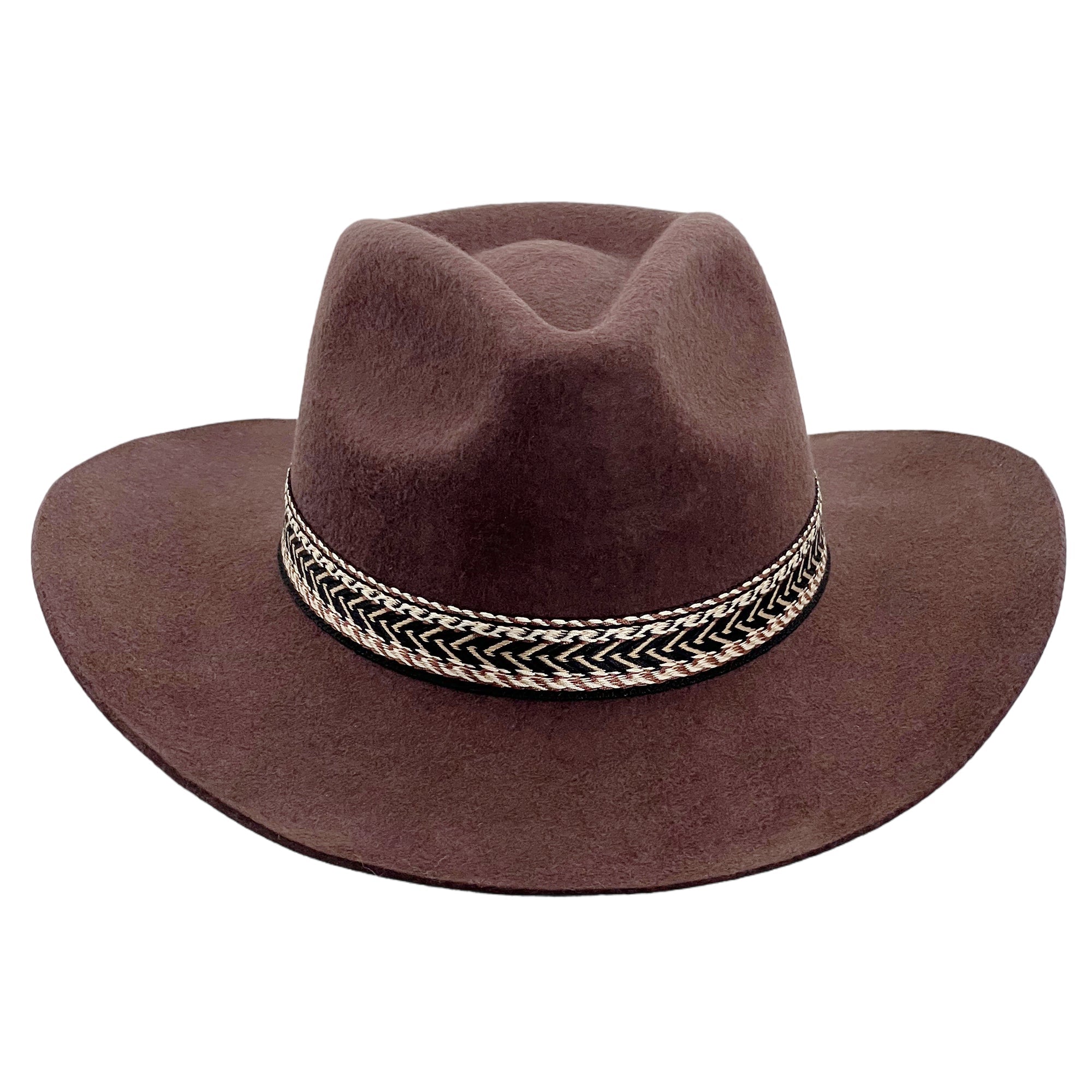 Brown Cowboy – Woven Band Detail
