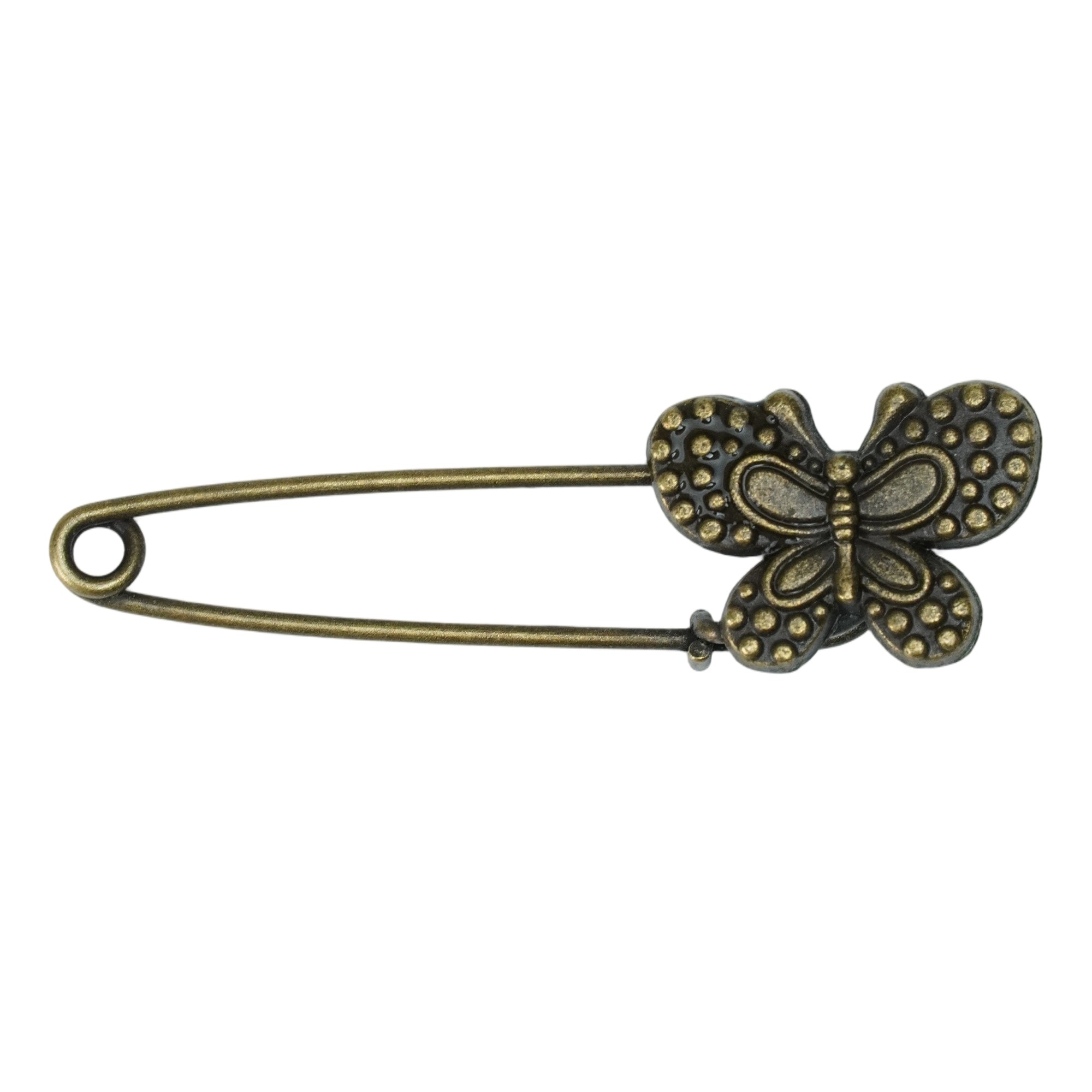 VINTAGE COPPER BUTTERFLY HAT PIN