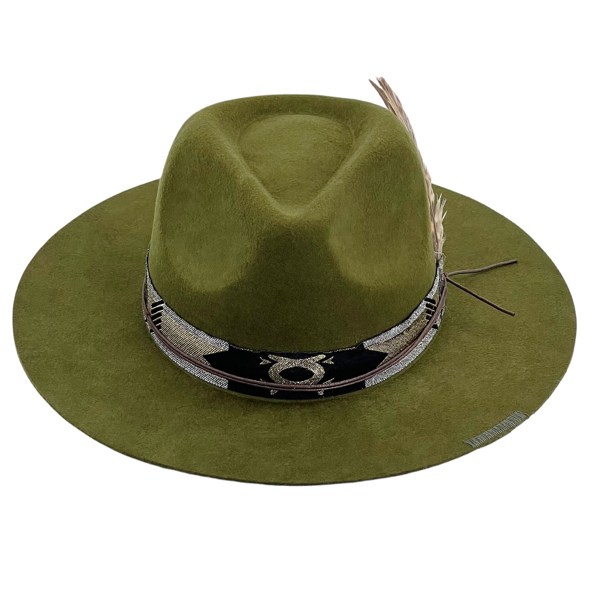 Olive Fedora – Print & Feather