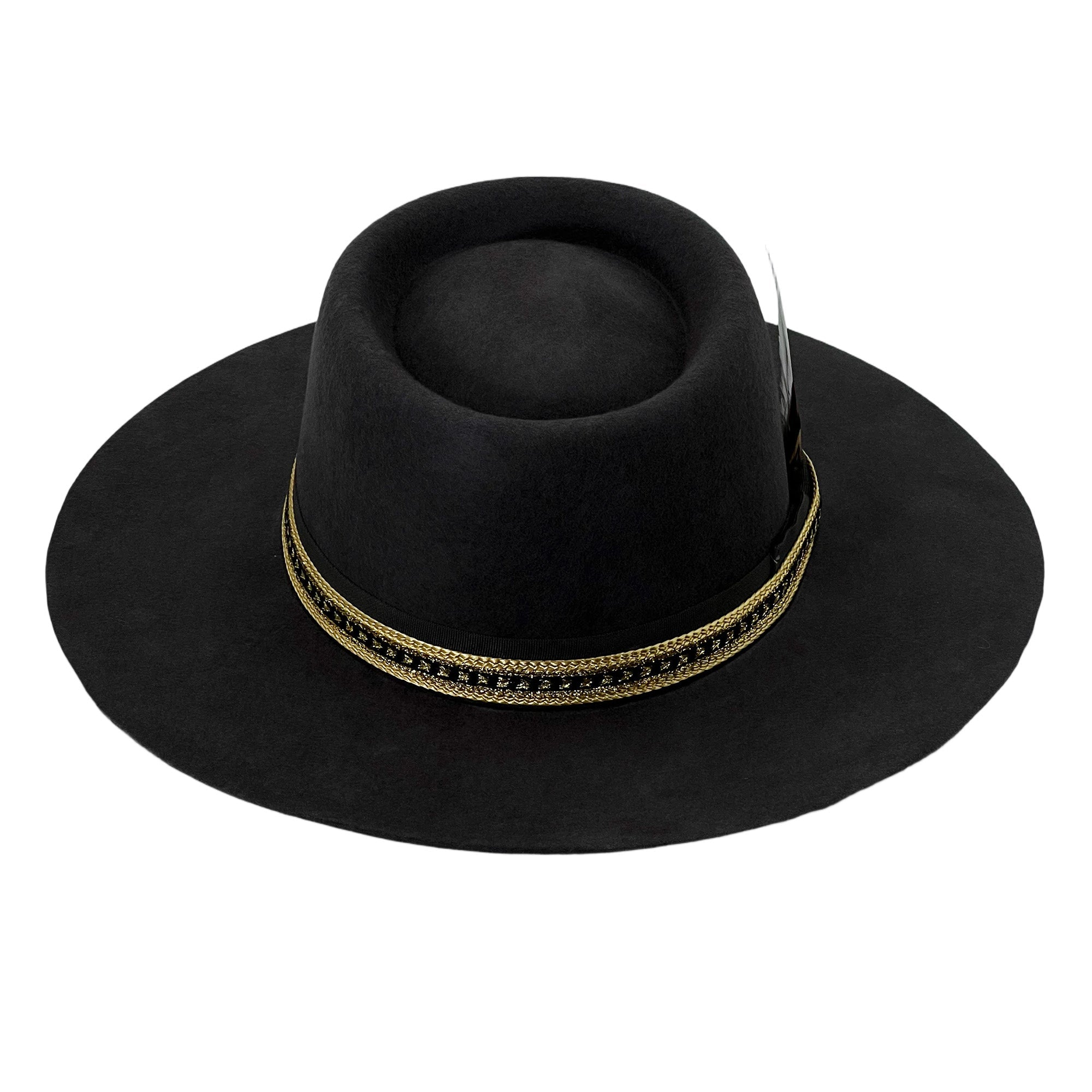 Artisan Black Felt Gambler Hat