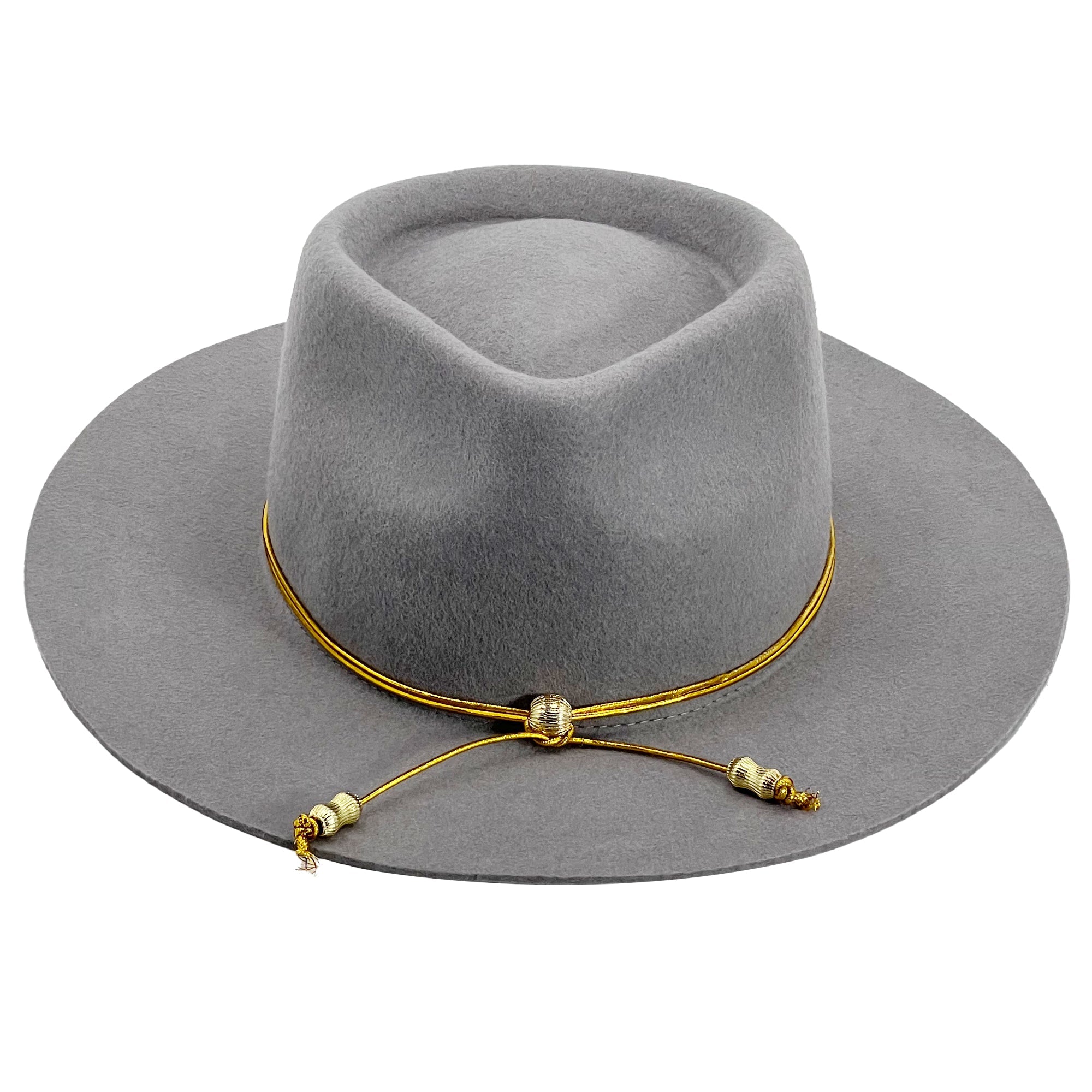 Soft Gray Felt – Minimal Metal Accent