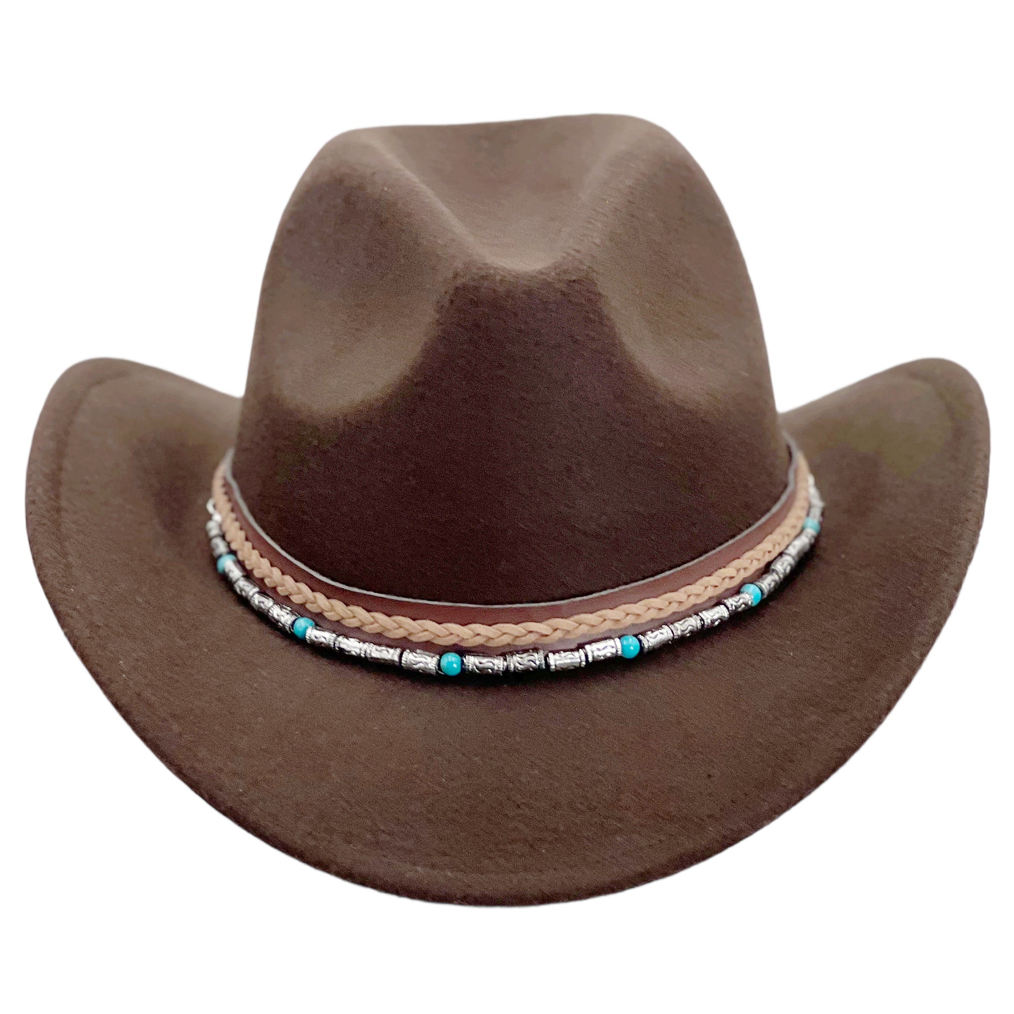 Brown Bead – Woven Band