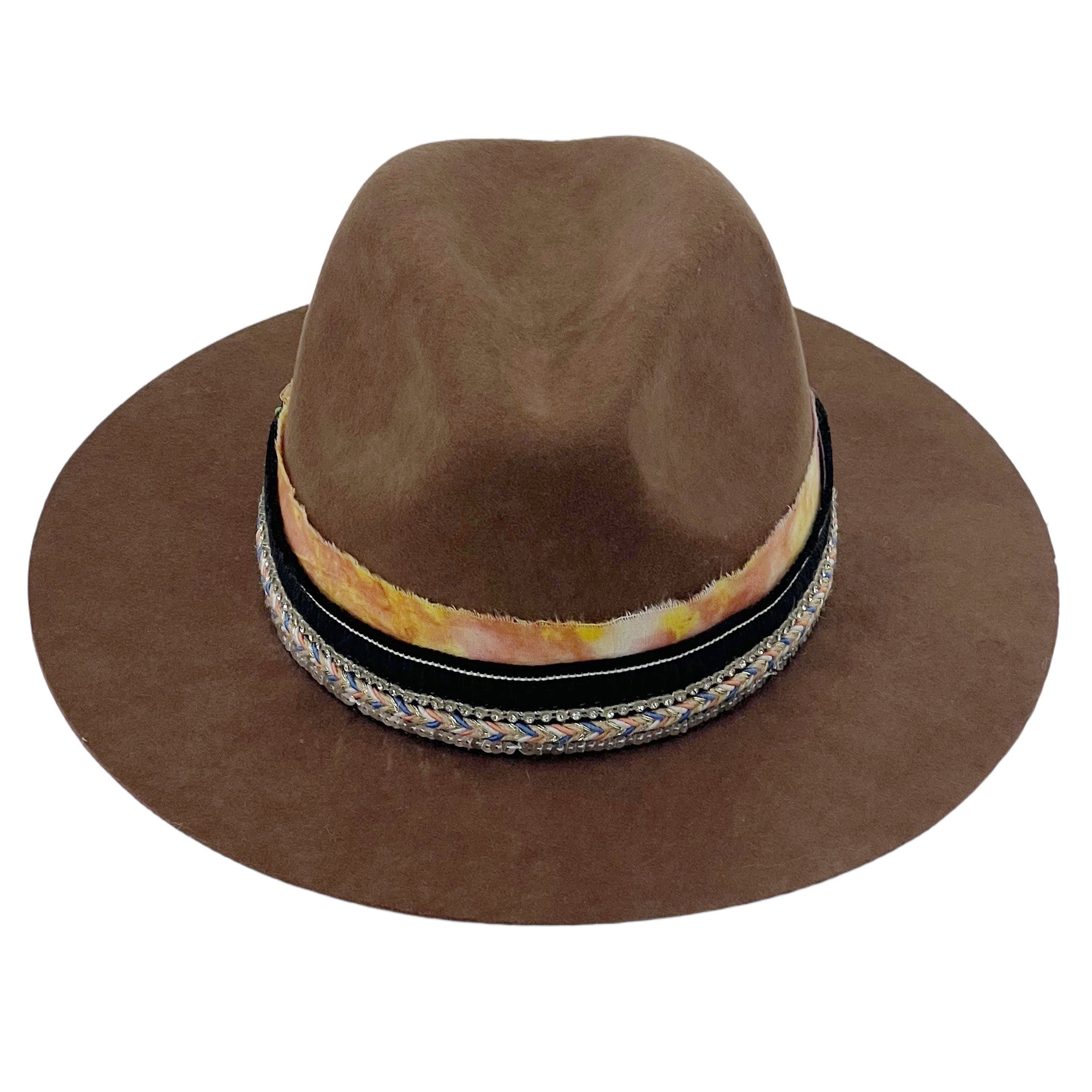 Warm Brown Fedora – Dual Custom Bands