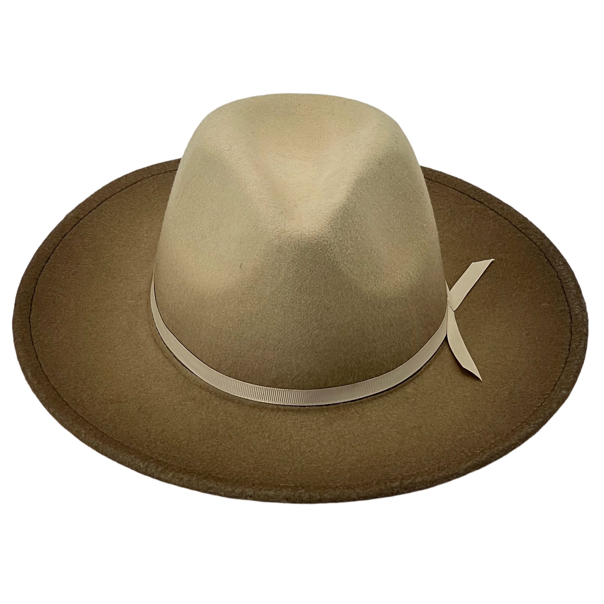 Gradient Oatmeal Hat – Minimalist Ribbon Band
