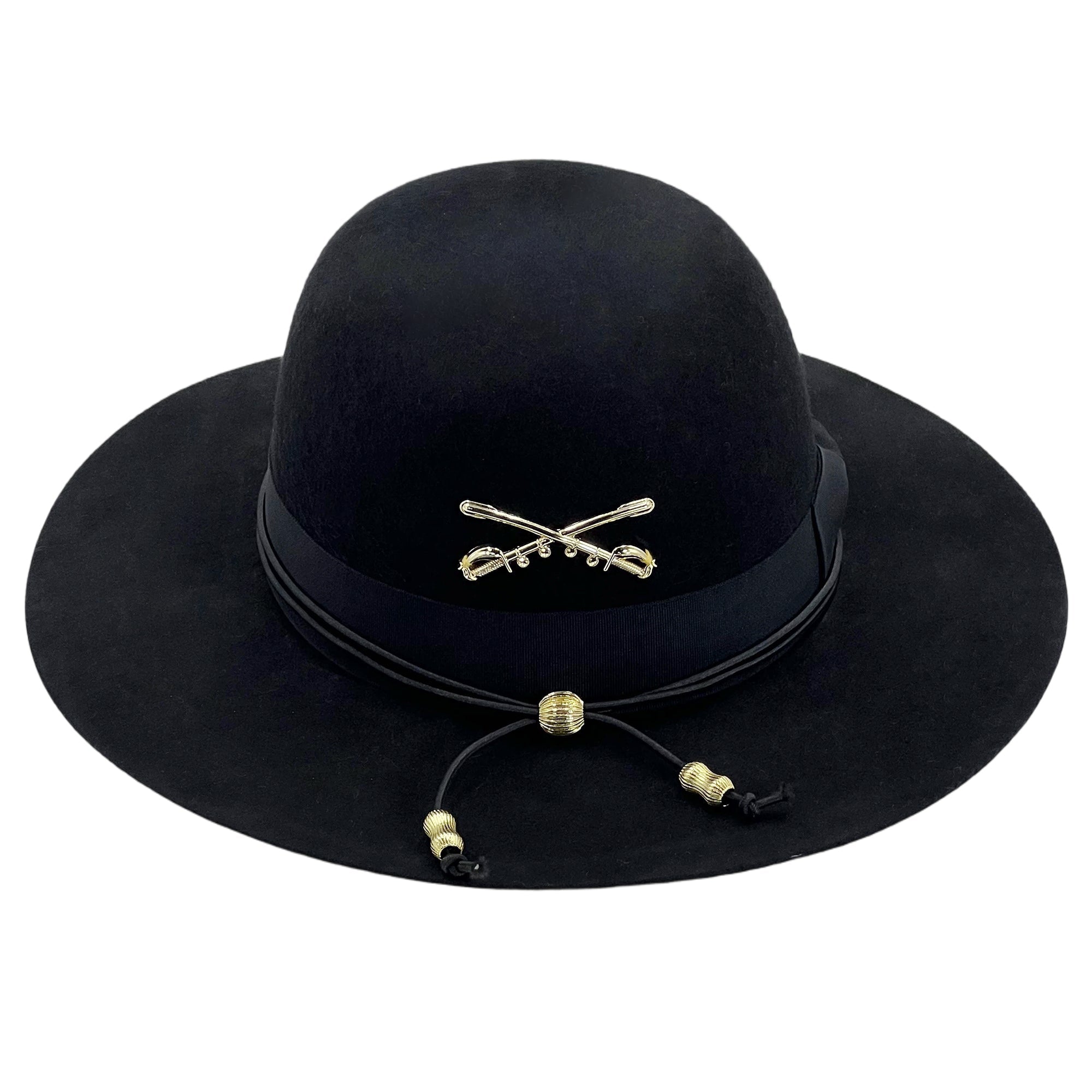 Black Flat-Brim – Custom Metal Accents