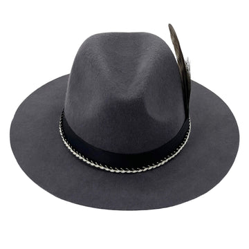 Custom Woven Band Hat – Deep Gray