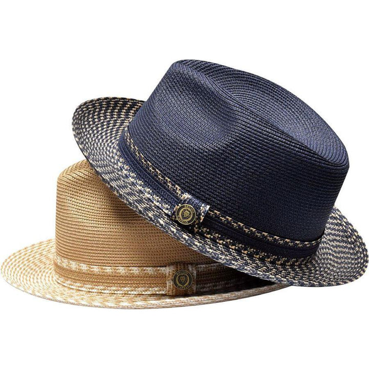 Lightweight Two-Tone Straw Fedora