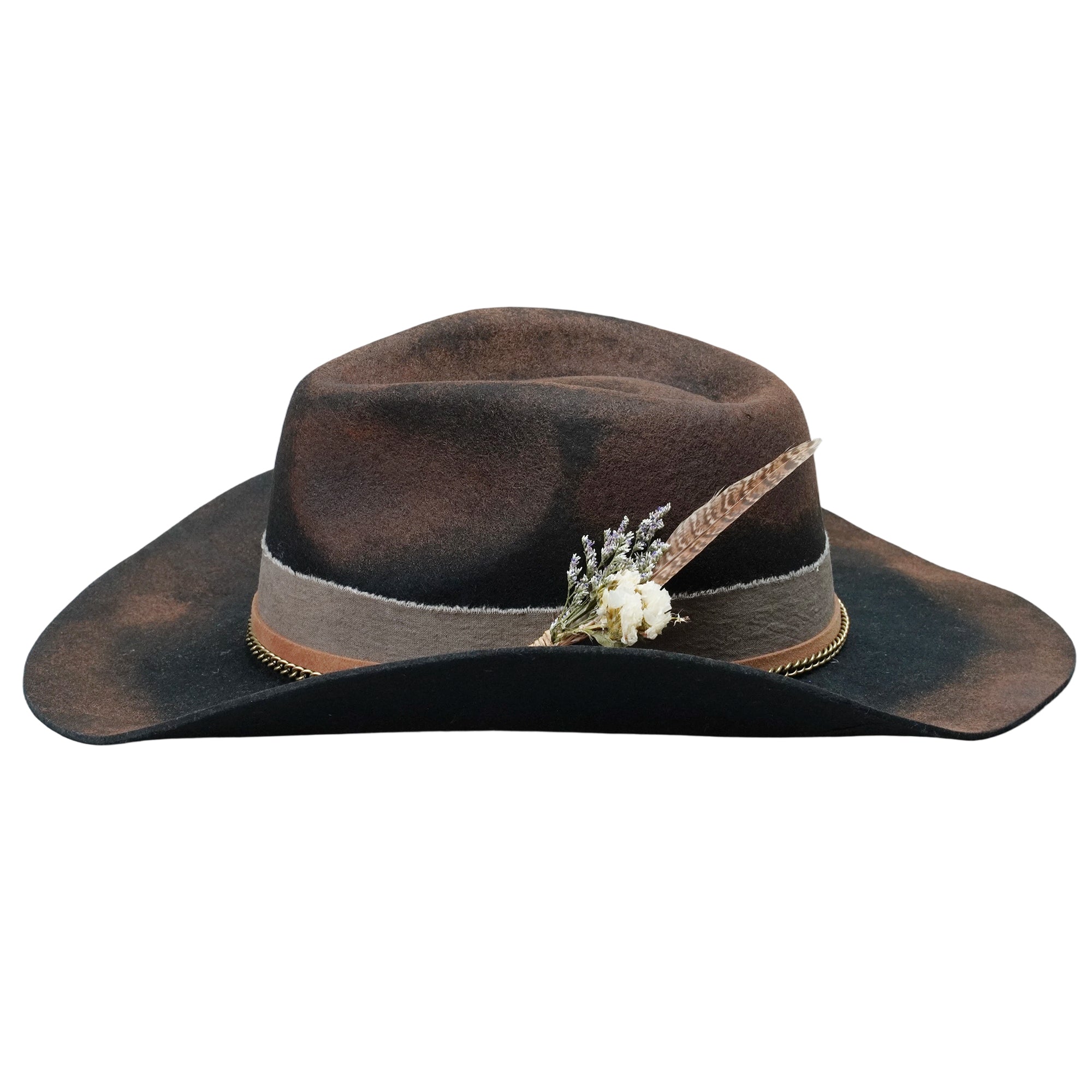 Classic Teardrop Crown - Black with Rustic Design