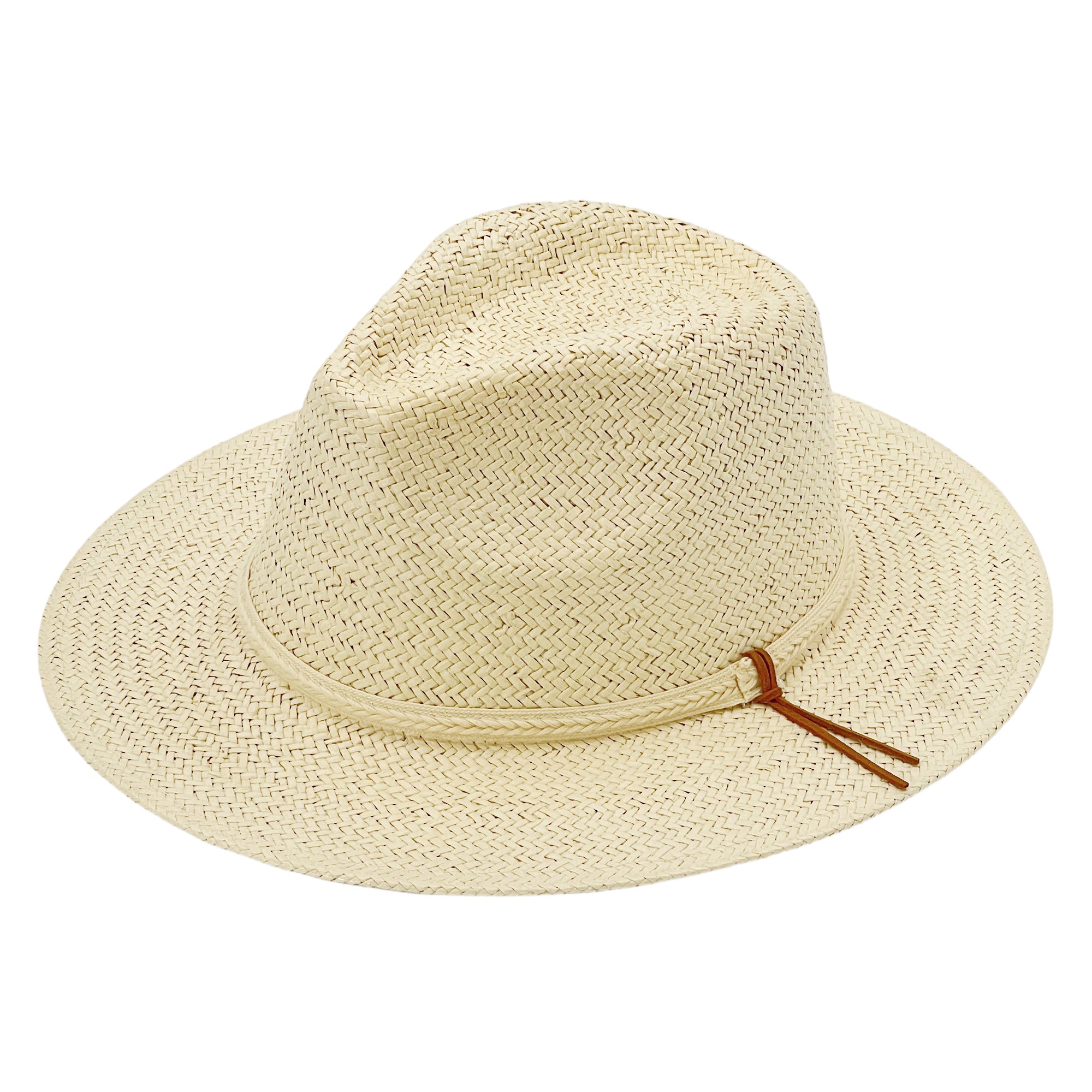 Panama Hat – Beige, Minimalist Band
