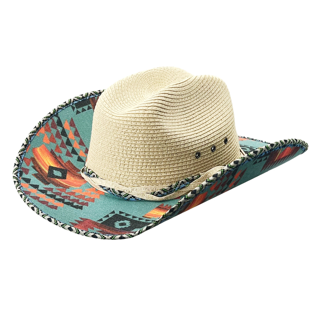 Tropic Patch – Wide Brim Straw Hat