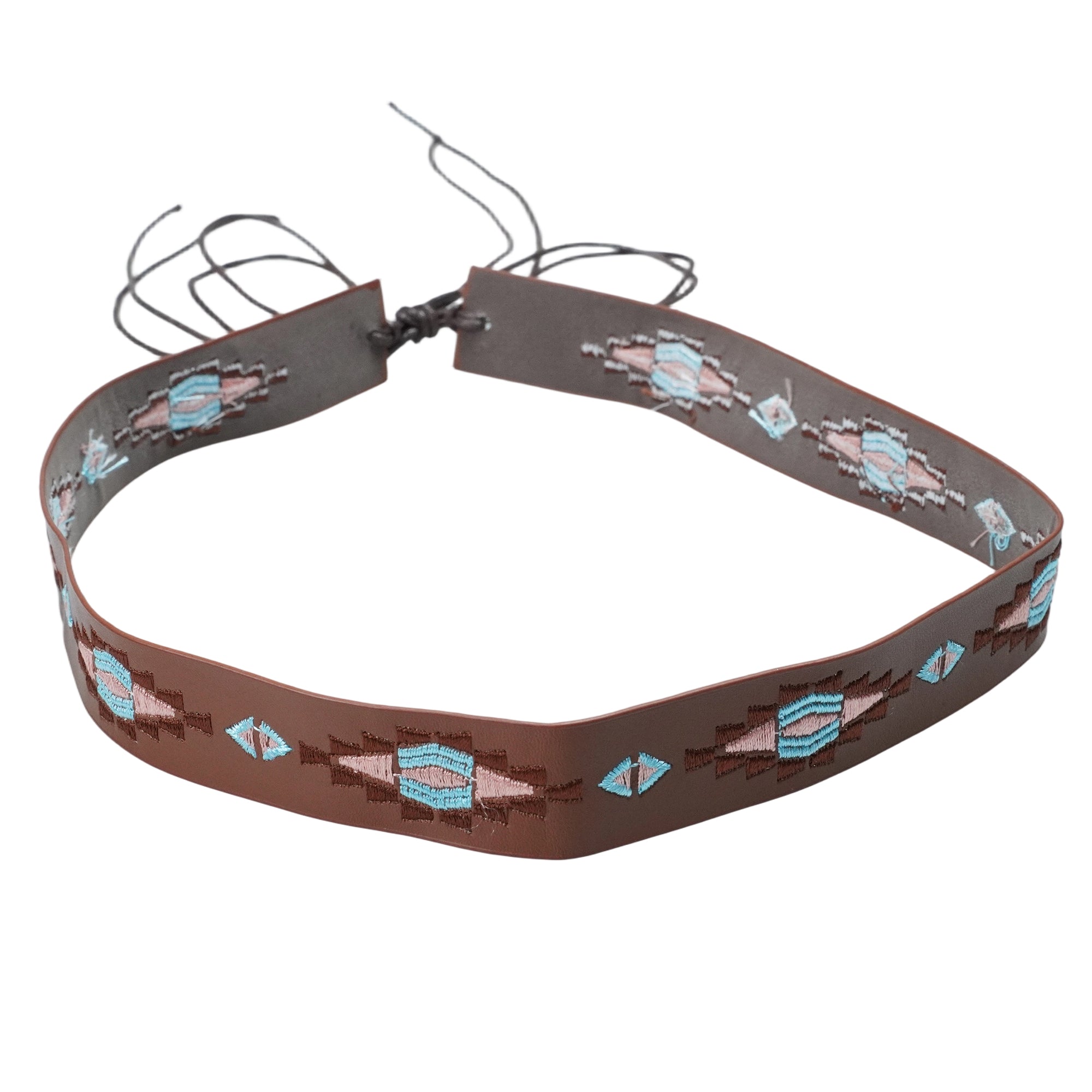 EMBROIDERED LEATHER HAT BAND