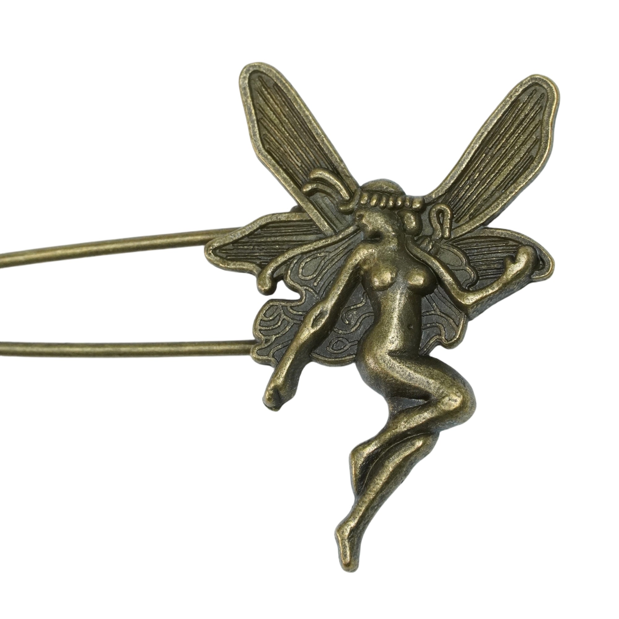 VINTAGE COPPER ANGEL HAT PIN