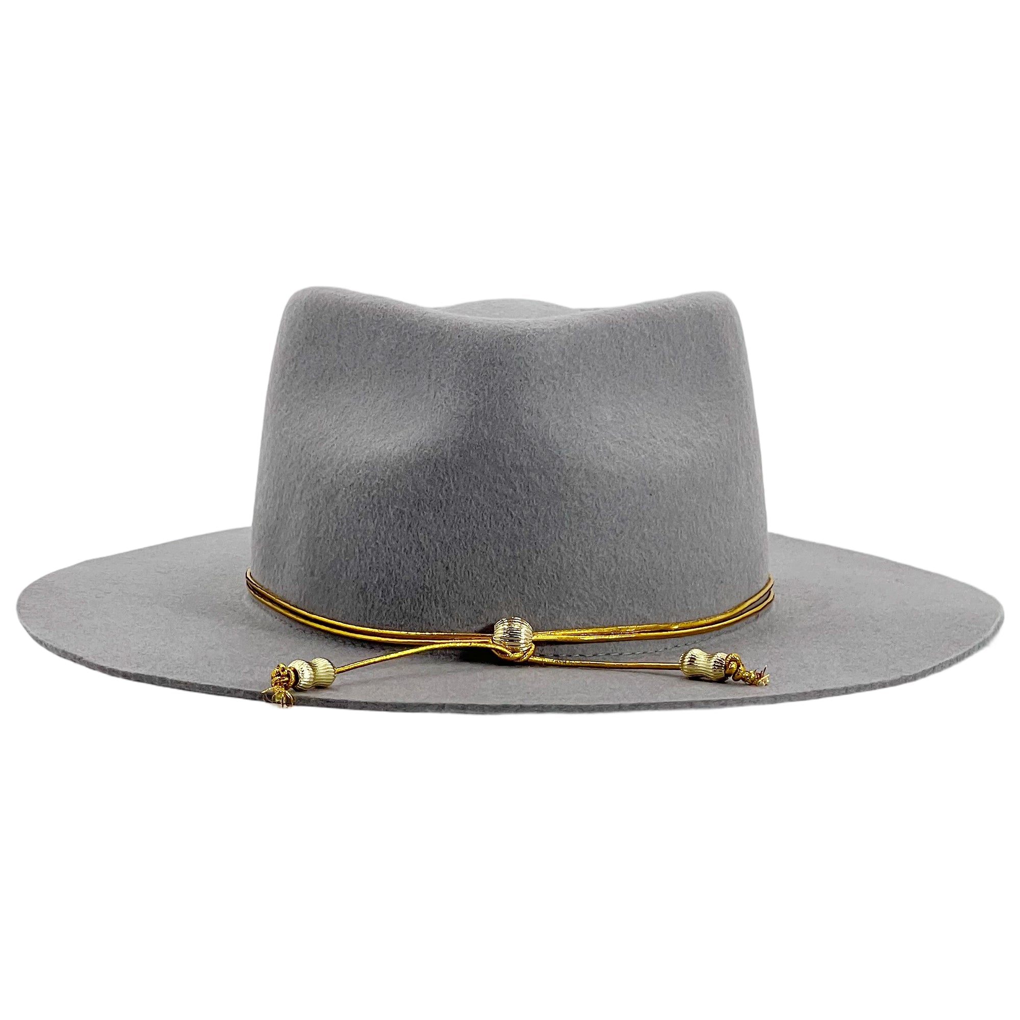 Soft Gray Felt – Minimal Metal Accent