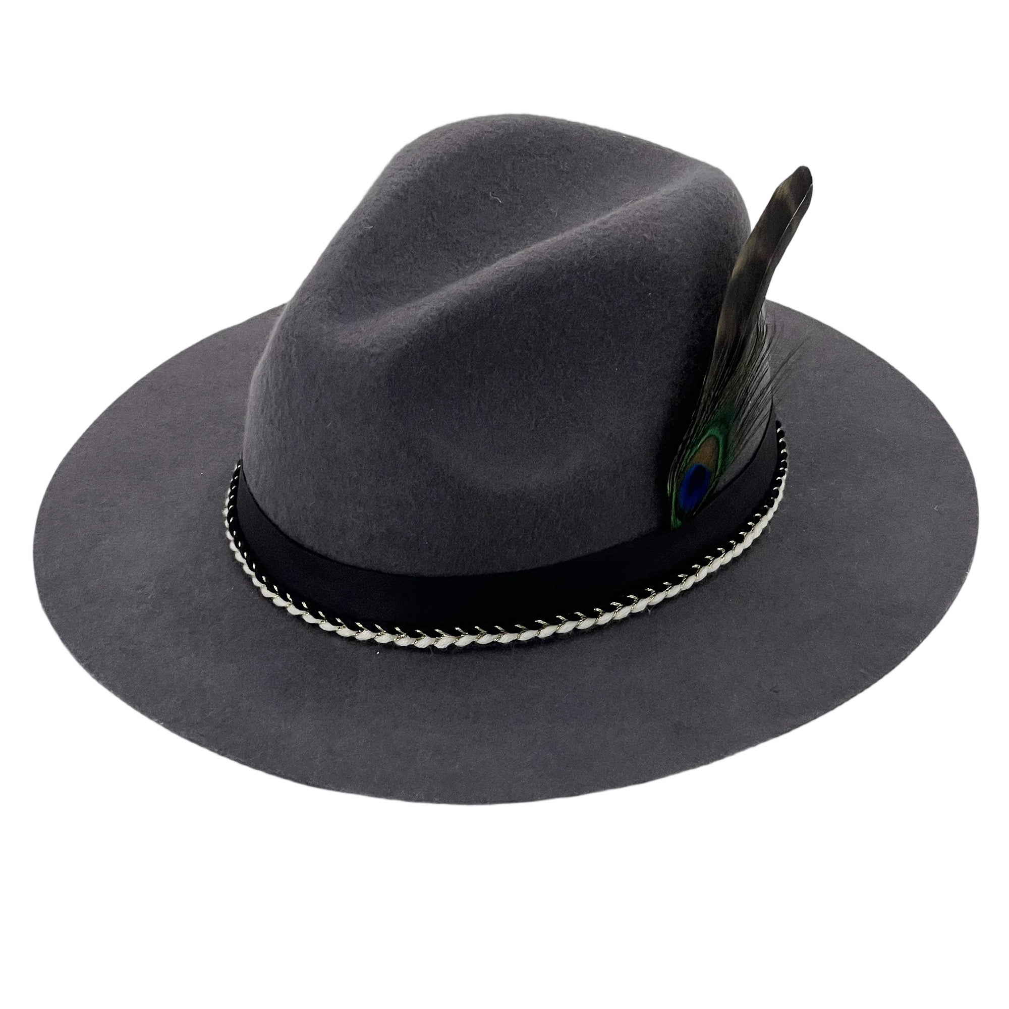 Custom Woven Band Hat – Deep Gray