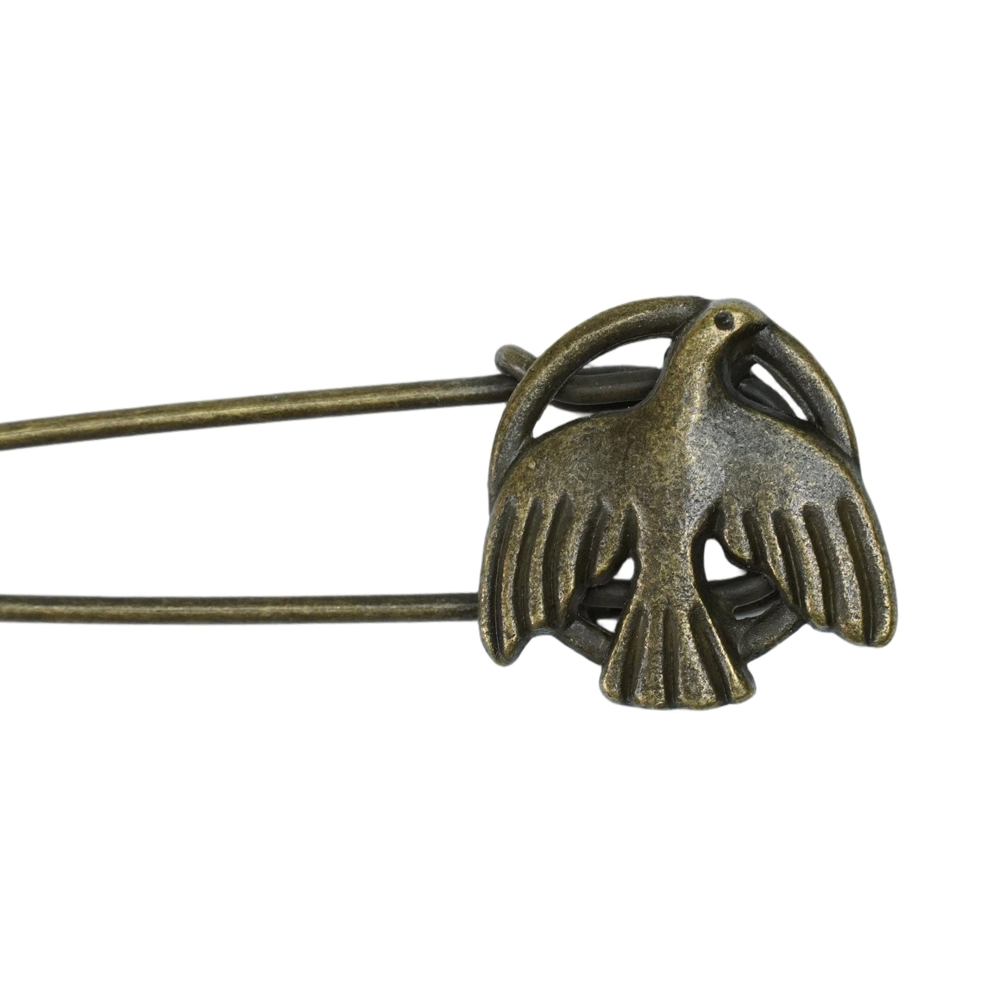 VINTAGE COPPER DOVE HAT PIN