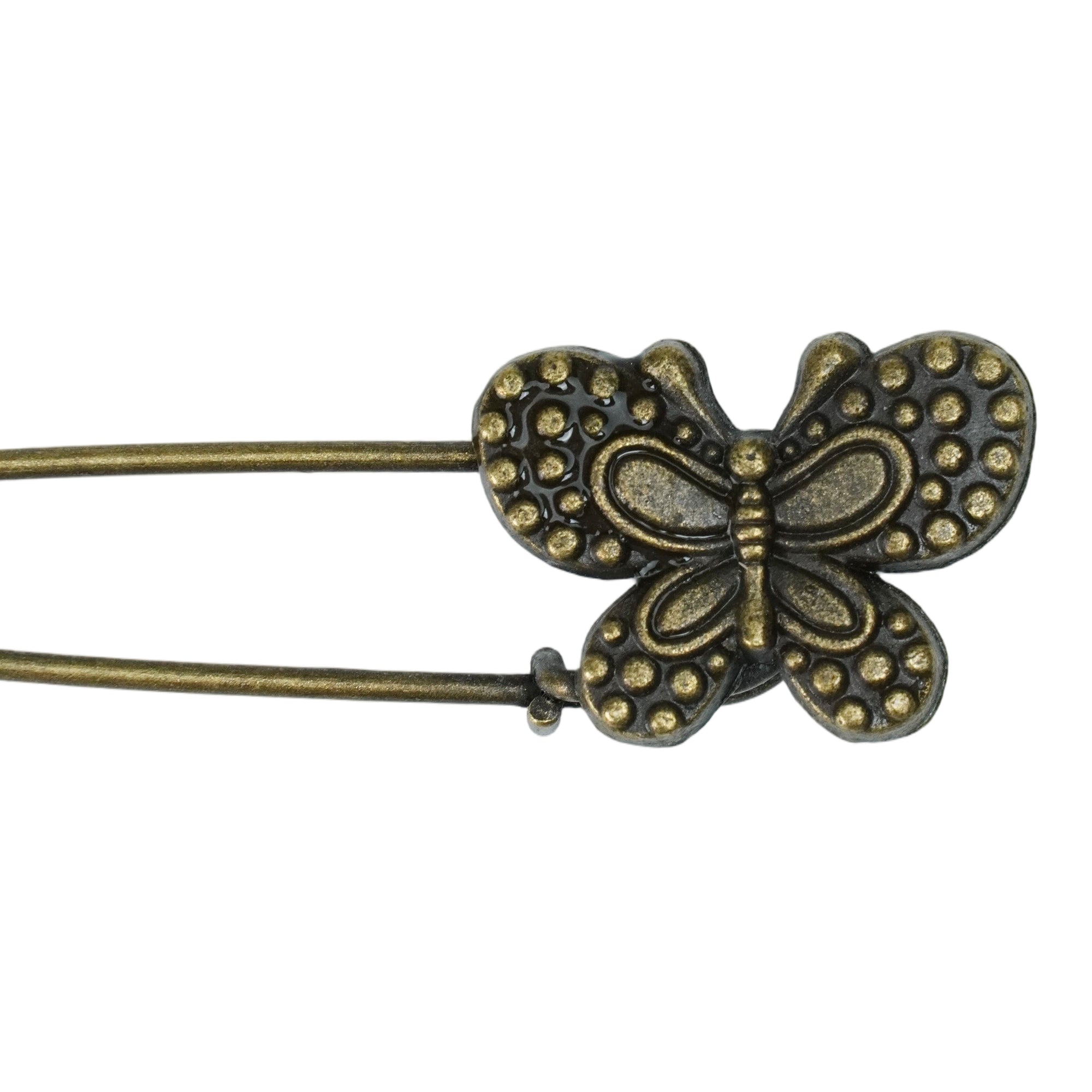 VINTAGE COPPER BUTTERFLY HAT PIN