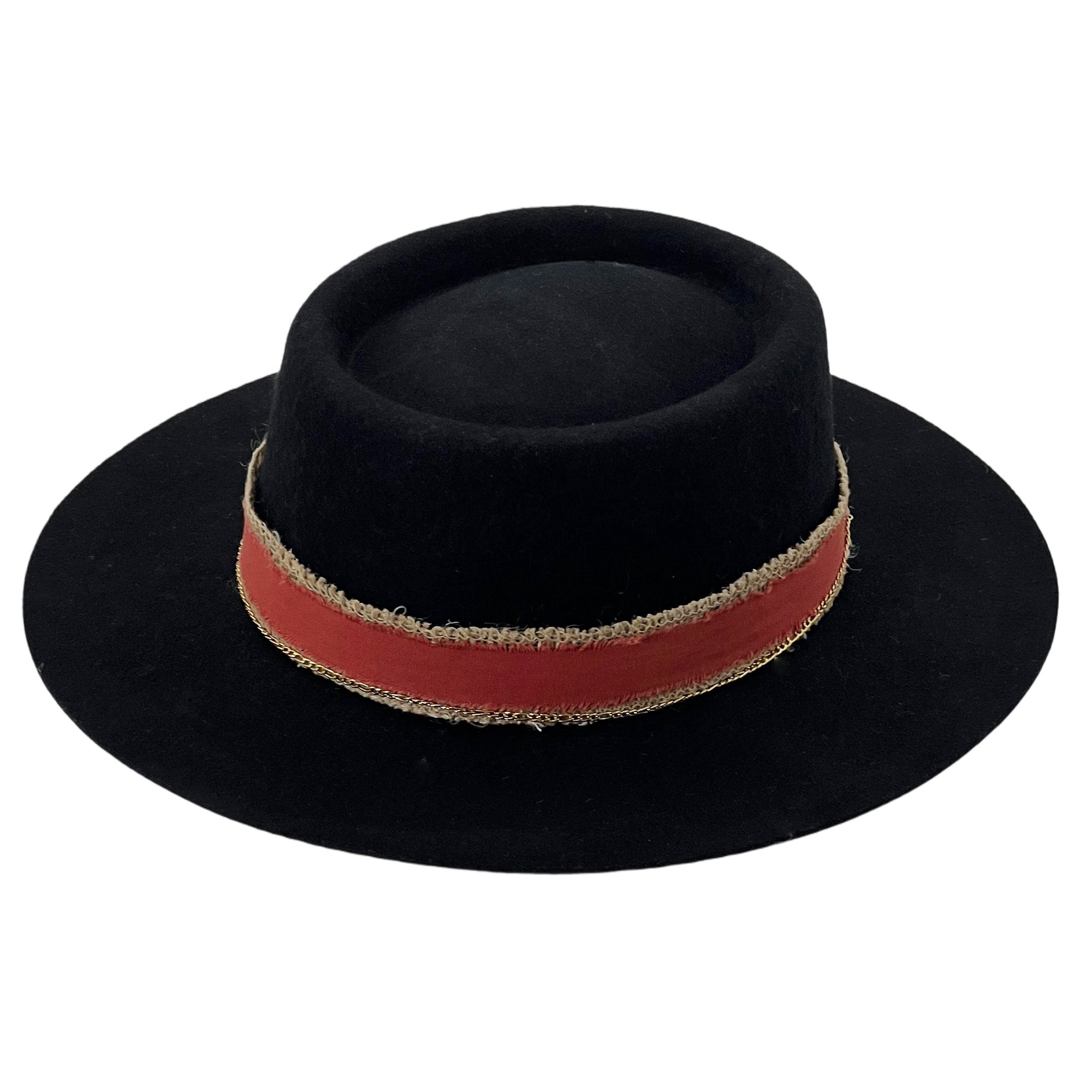 Custom Fabric Gambler Hat – Deep Black