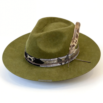 Olive Fedora – Print & Feather