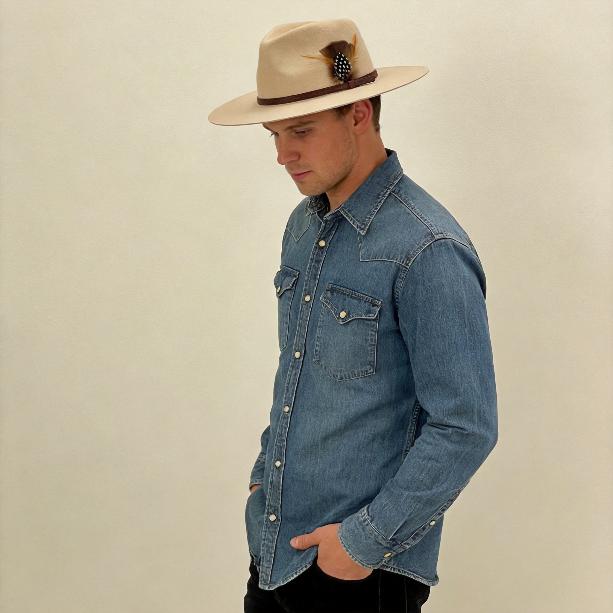 Contemporary Beige Hat