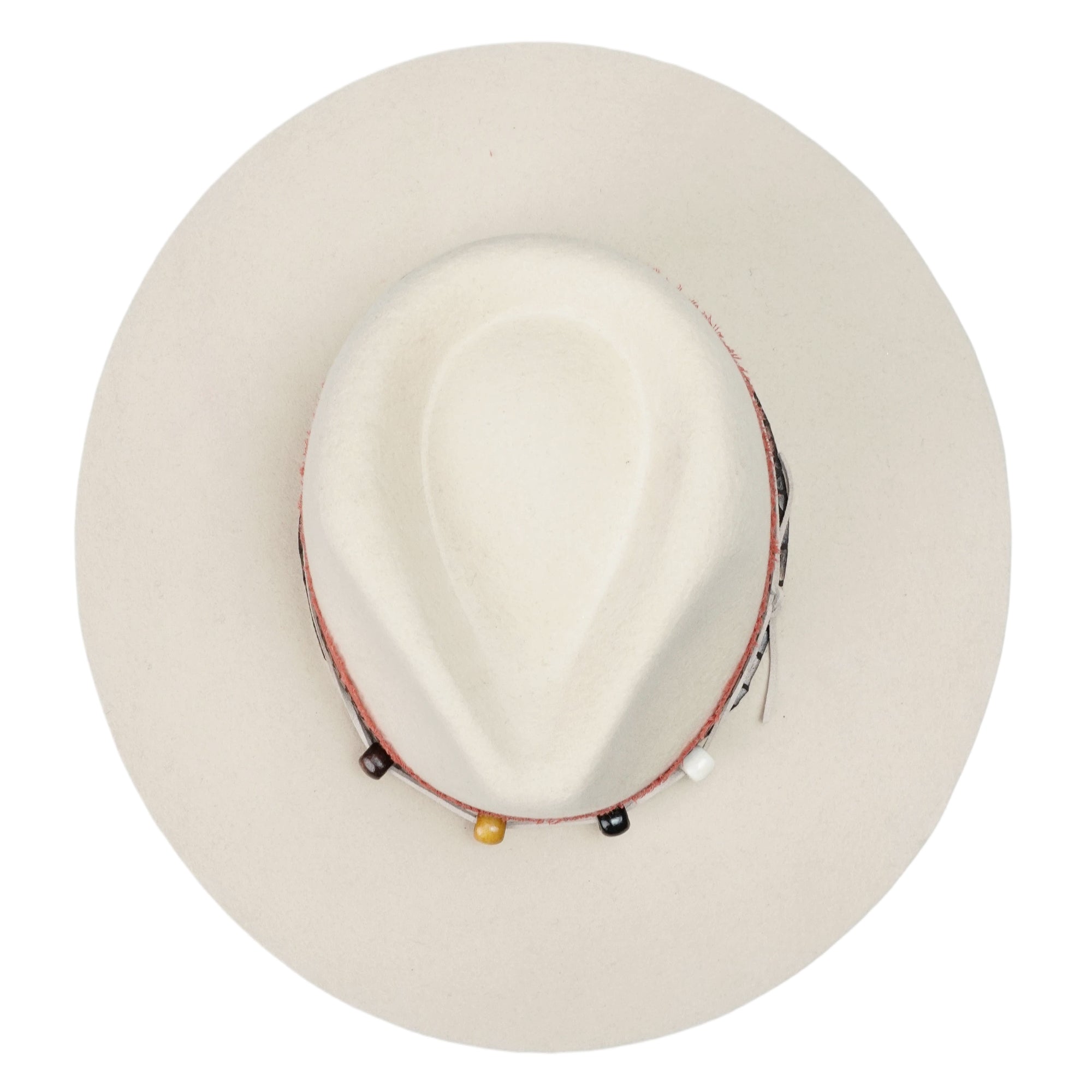 Felt Teardrop Hat with Vibrant Bead Detailing
