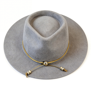 Soft Gray Felt – Minimal Metal Accent