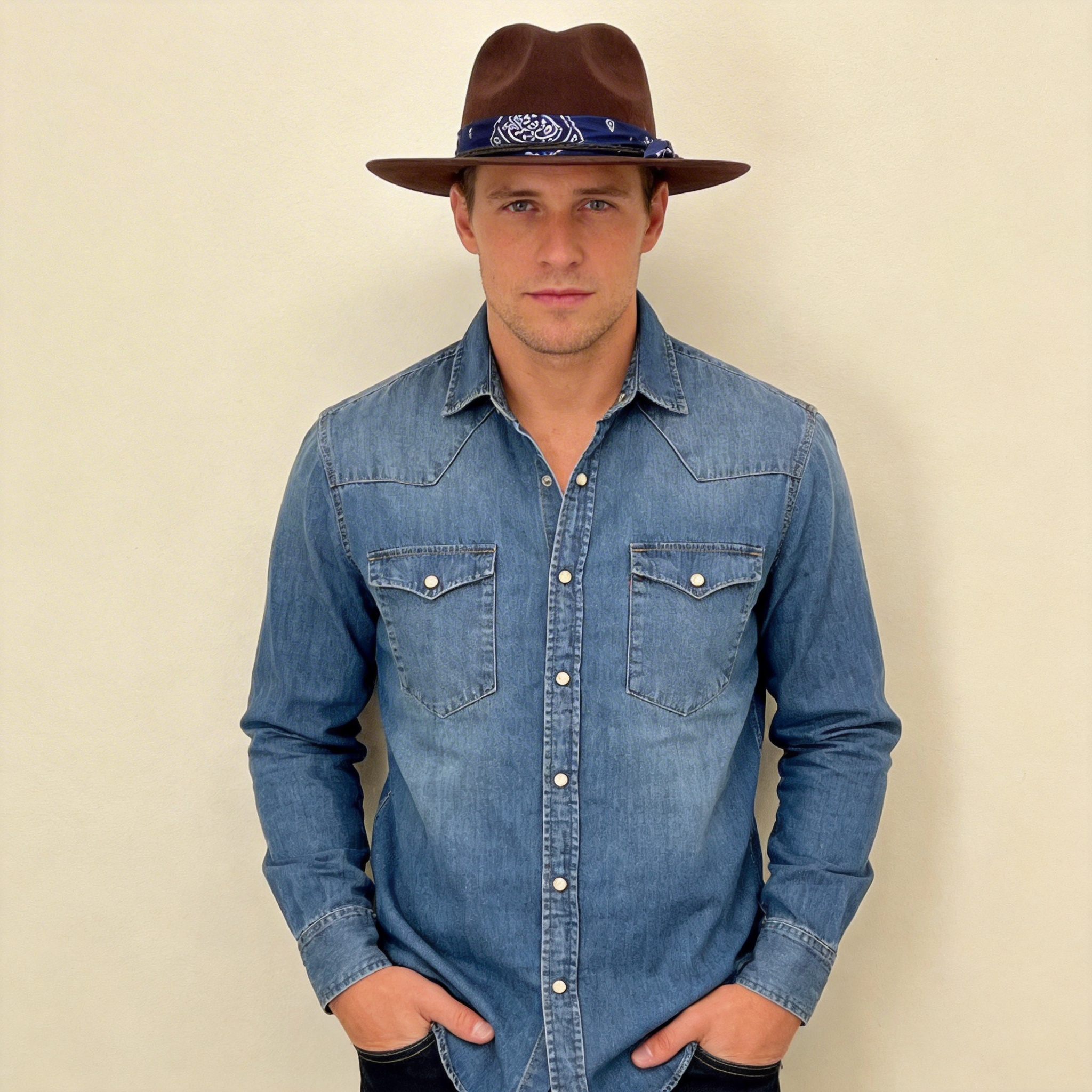 Modern Flat-Brim – Warm Espresso Tone