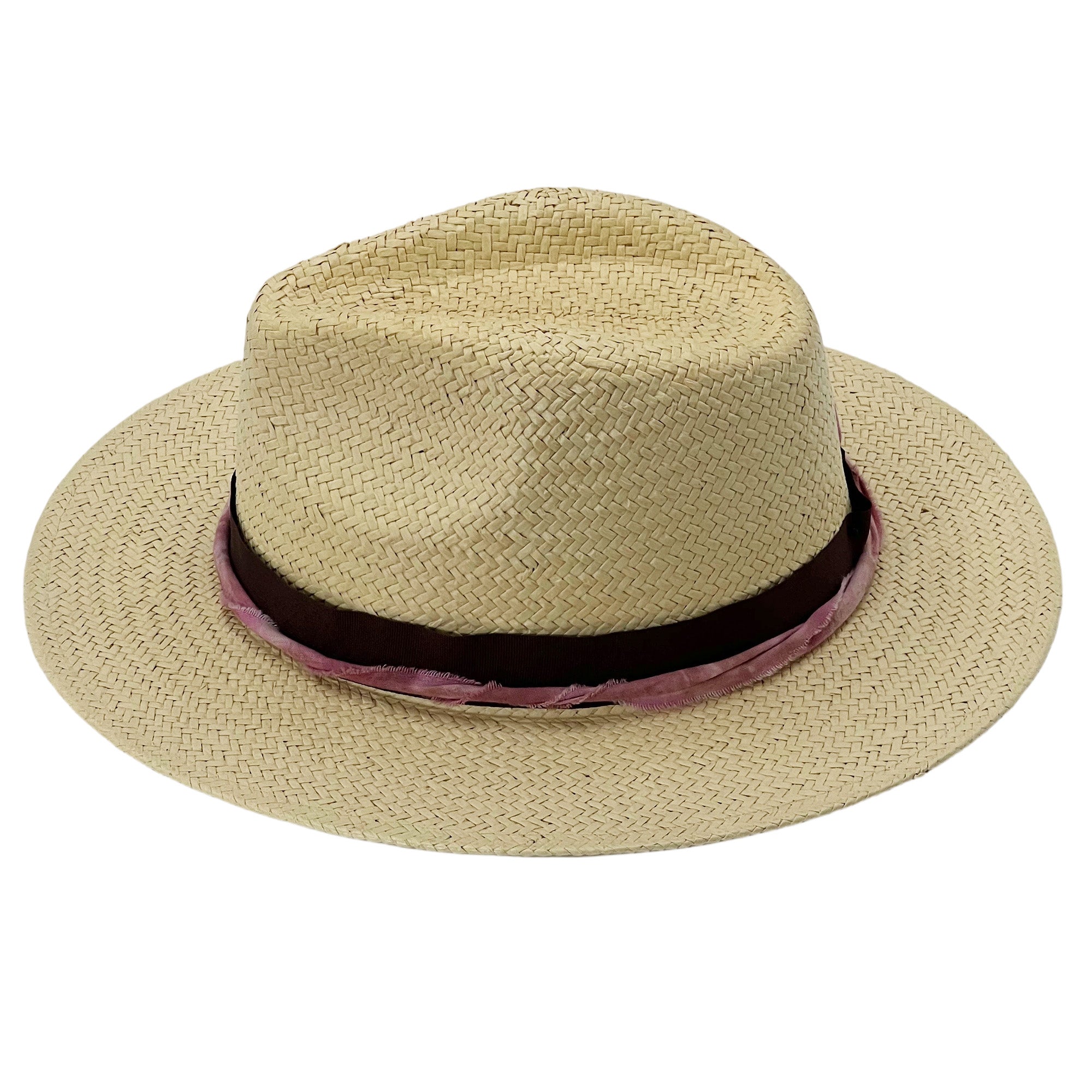 Oatmeal Straw Hat – Tie-Dye Band Accent