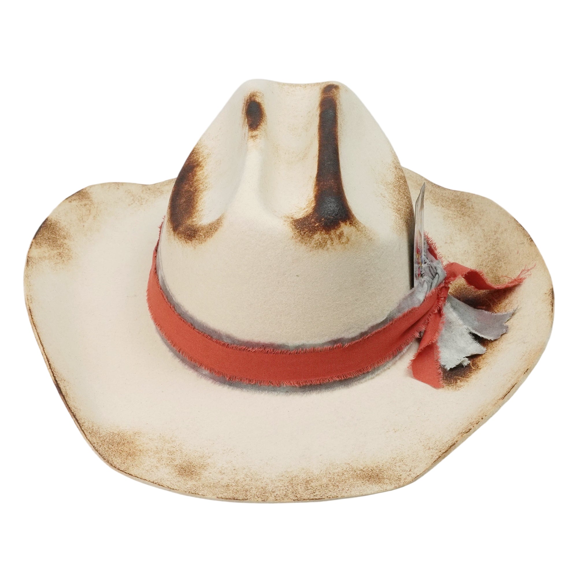 Western-Inspired Felt Hat – Rolled Brim, Artisan Touch