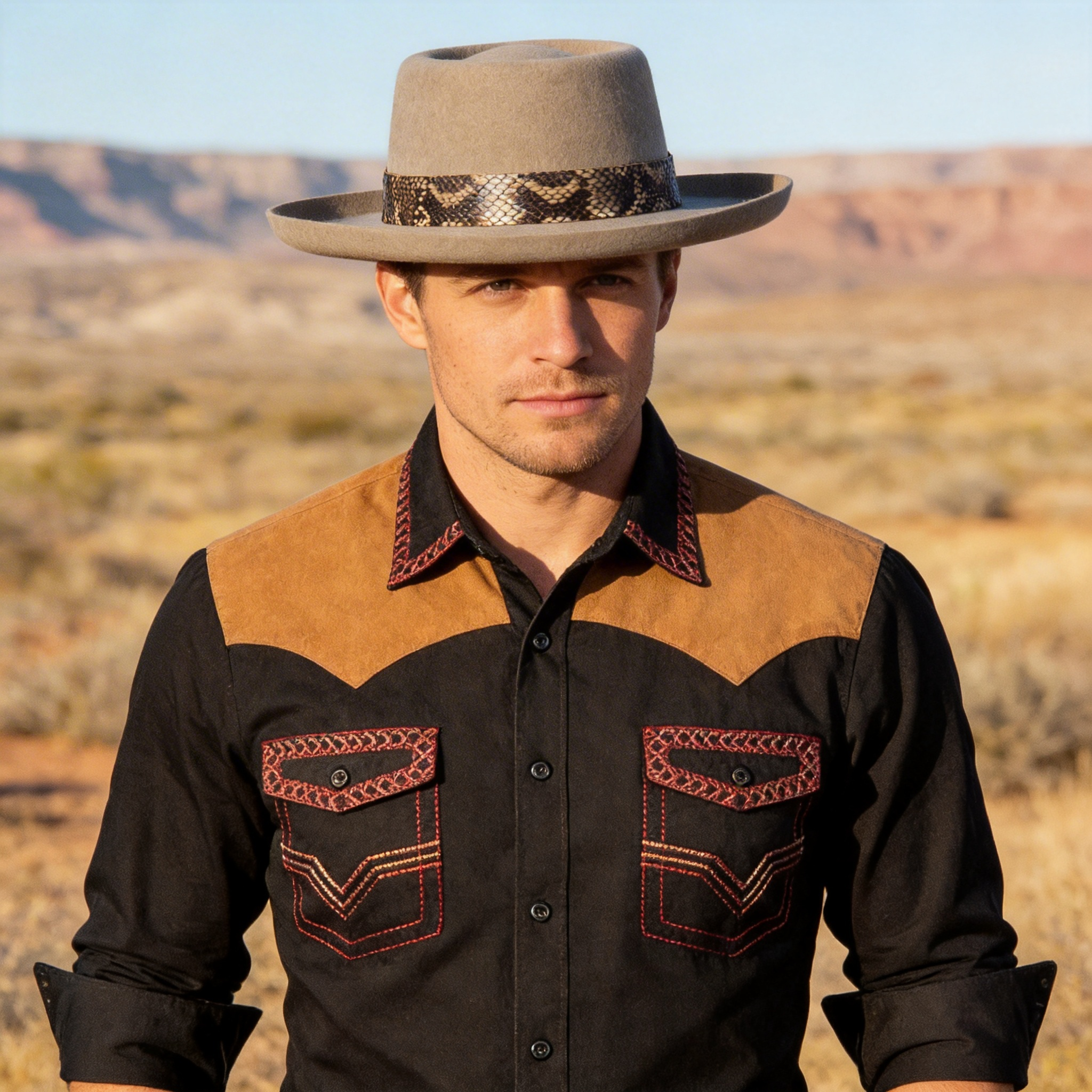 Warm White Hat – Artisan Band Detail
