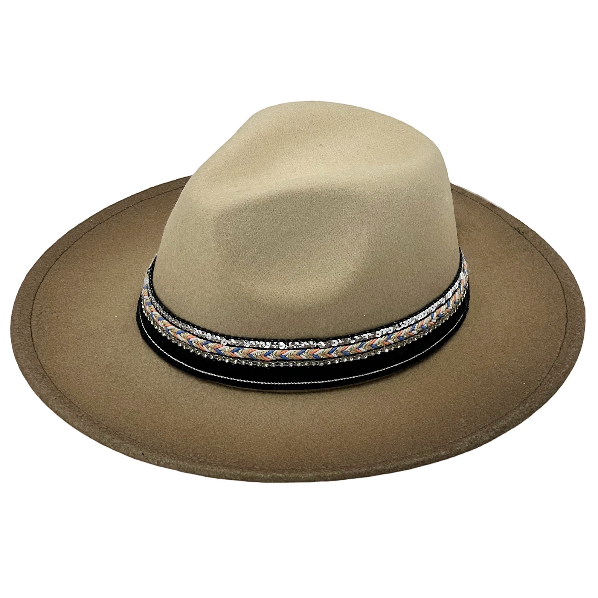 Gradient Felt Hat – Custom Fabric Trim