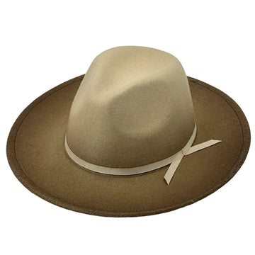 Gradient Oatmeal Hat – Minimalist Ribbon Band