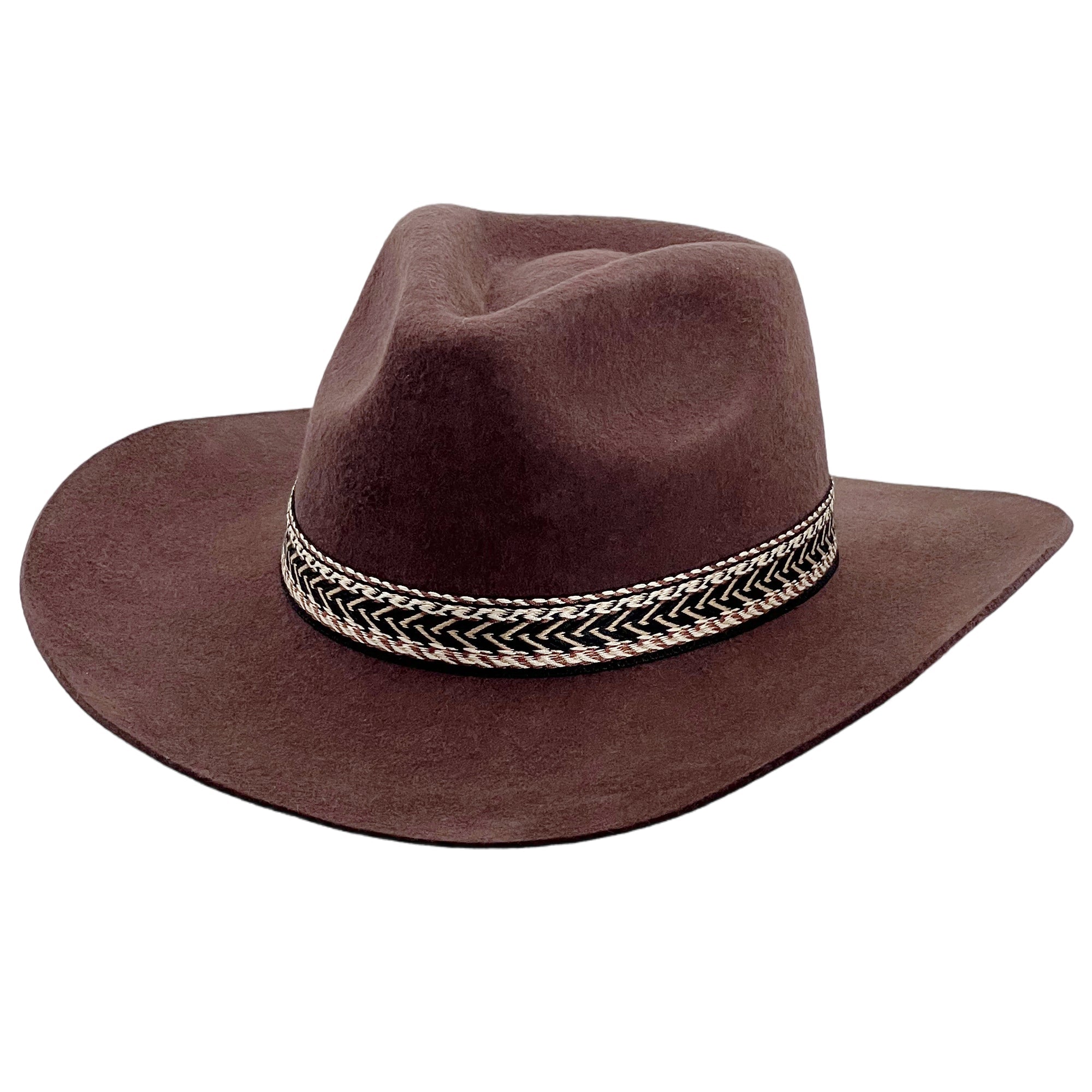 Brown Cowboy – Woven Band Detail