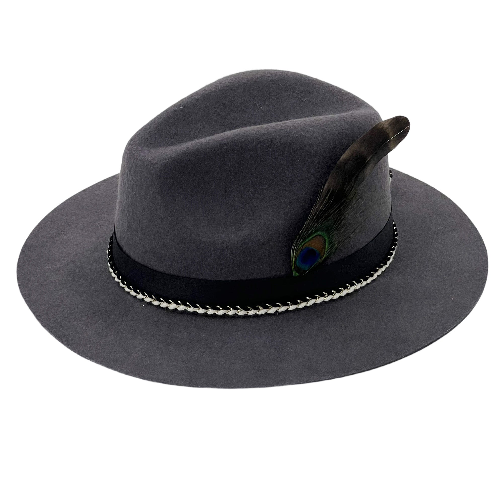 Custom Woven Band Hat – Deep Gray