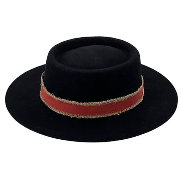 Custom Fabric Gambler Hat – Deep Black