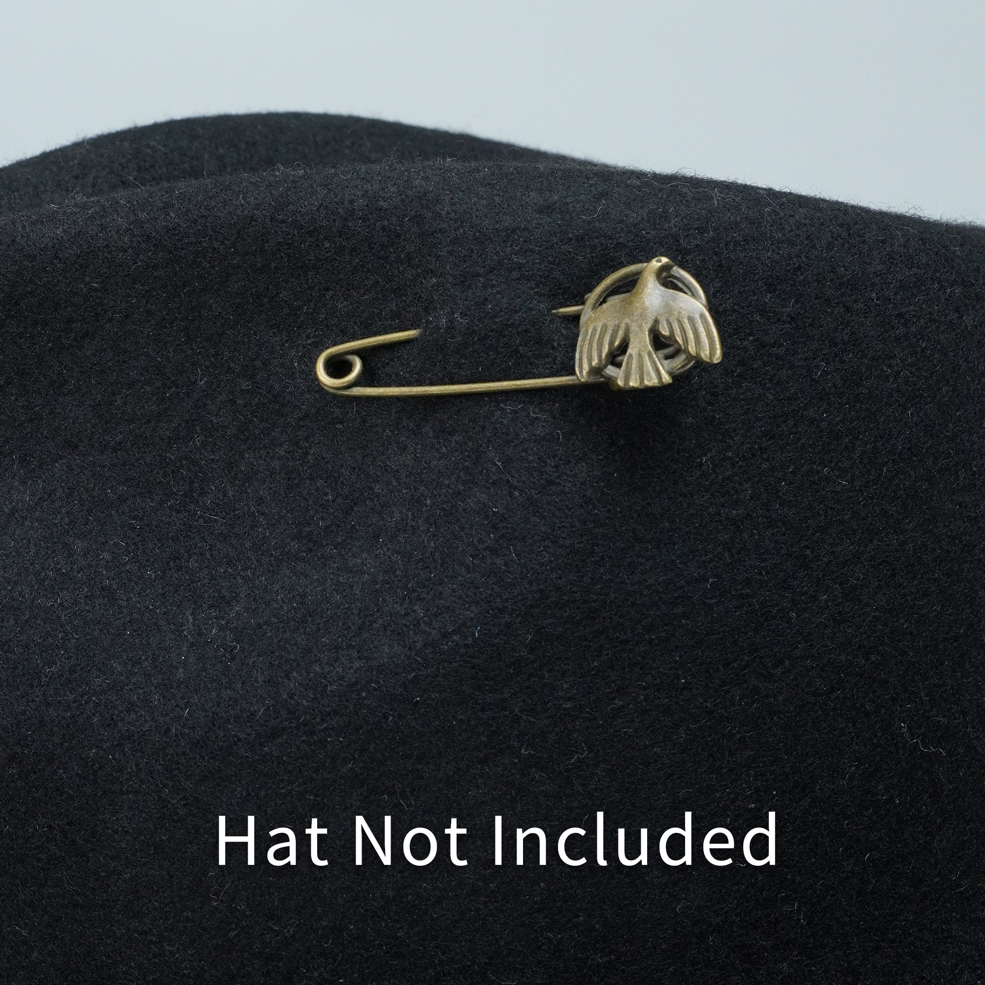VINTAGE COPPER DOVE HAT PIN