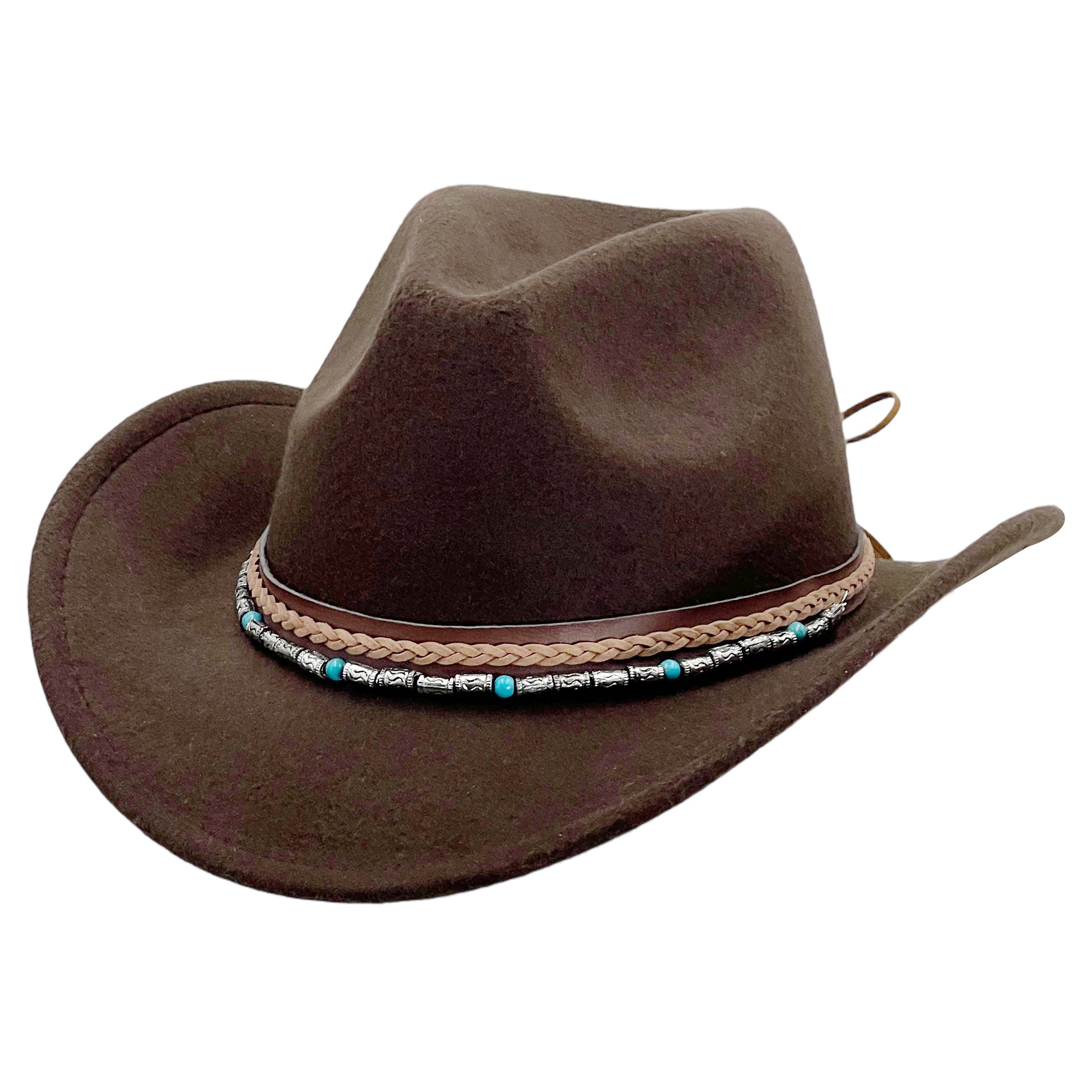 Brown Bead – Woven Band