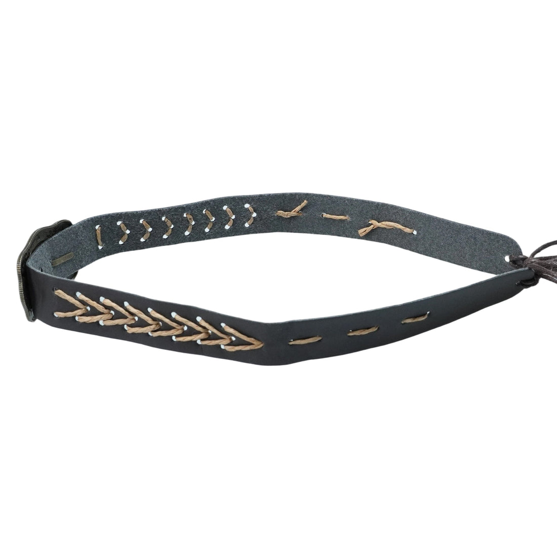 SHEEP HEAD METAL LEATHER HAT BAND