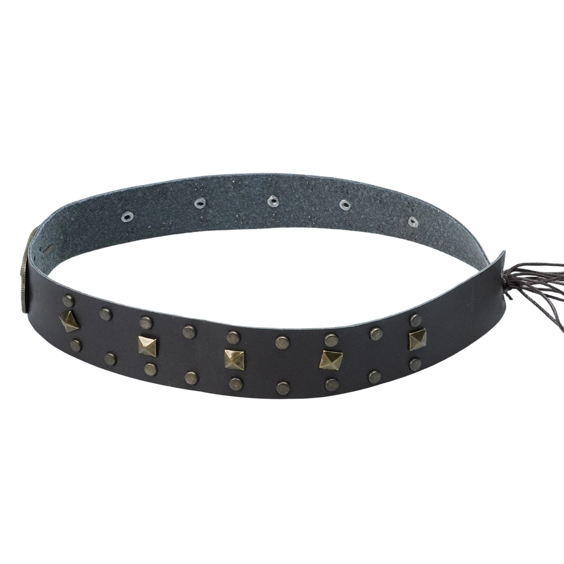 SHEEP HEAD STUDD LEATHER HAT BAND